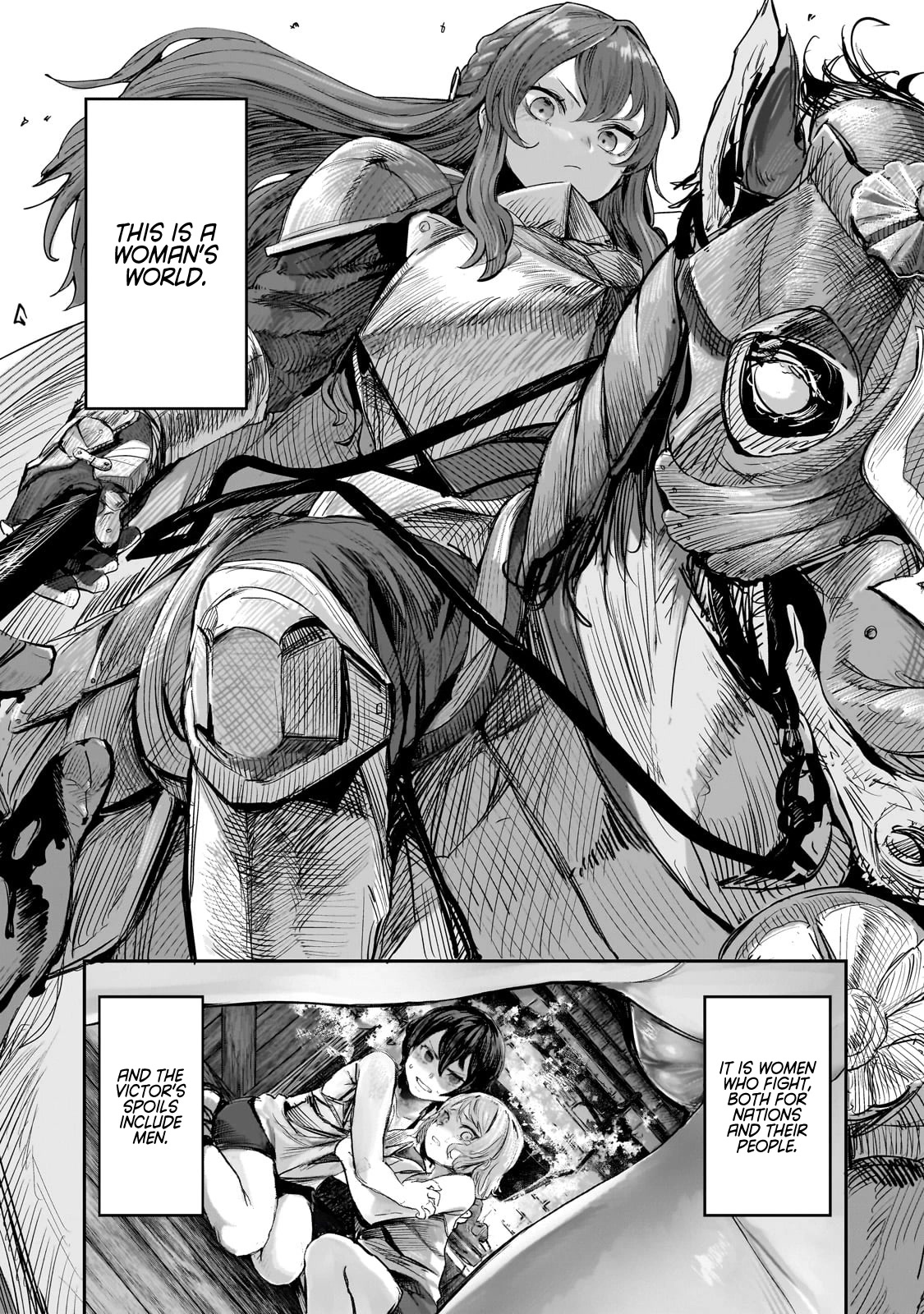 Virgin Knight who is the Frontier Lord in the Gender Switched World chapter 1 page 1