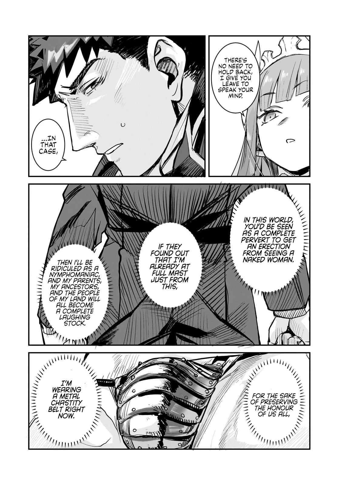 Virgin Knight who is the Frontier Lord in the Gender Switched World chapter 1 page 9