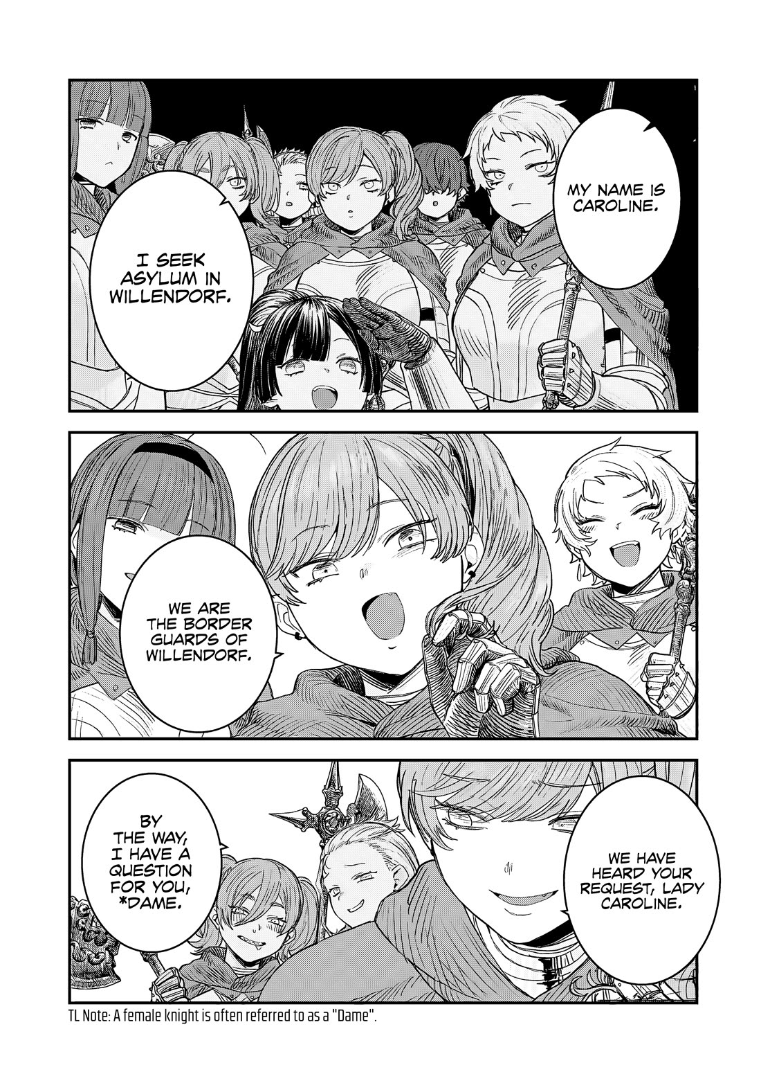 Virgin Knight who is the Frontier Lord in the Gender Switched World chapter 10.1 page 4