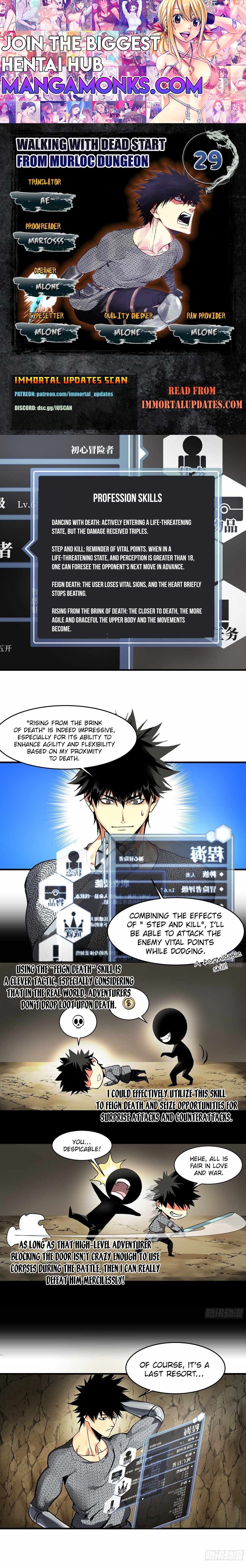 Walking with Death: Start From Murloc Dungeons chapter 29 page 1