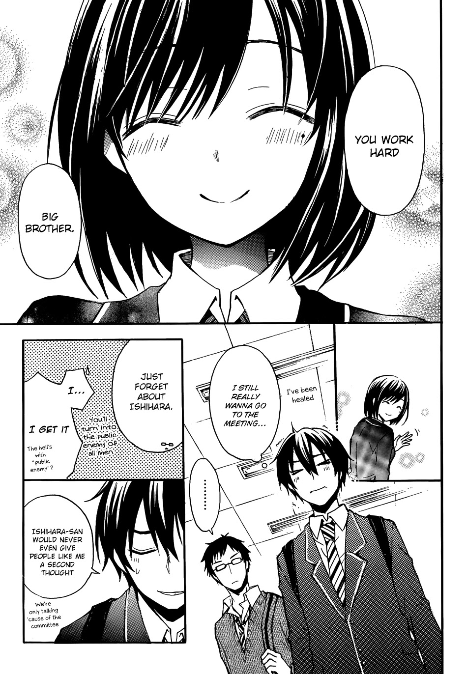 Watari-kun no xx ga Houkai Sunzen chapter 1 page 24