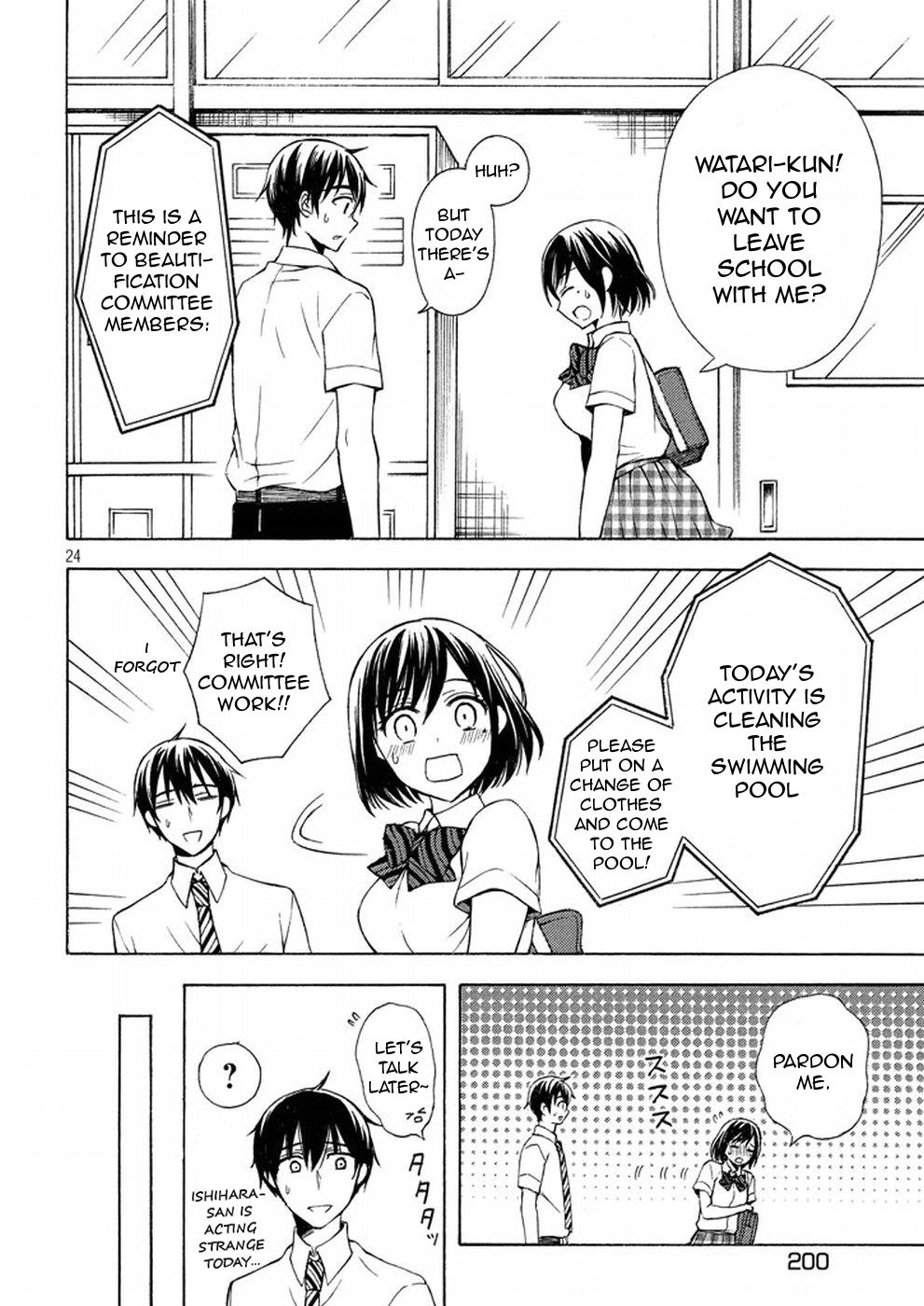 Watari-kun no xx ga Houkai Sunzen chapter 19 page 24
