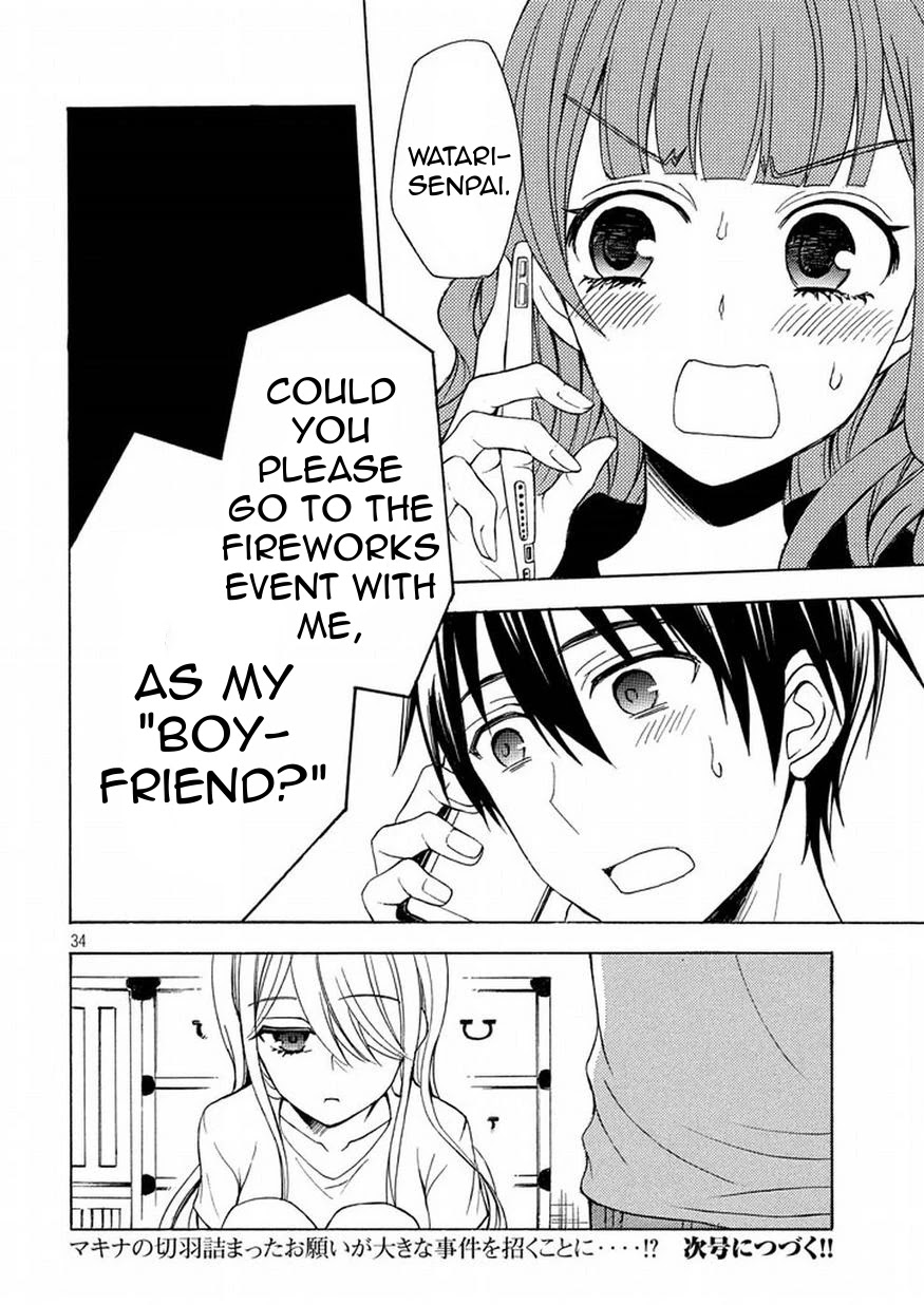 Watari-kun no xx ga Houkai Sunzen chapter 26 page 33