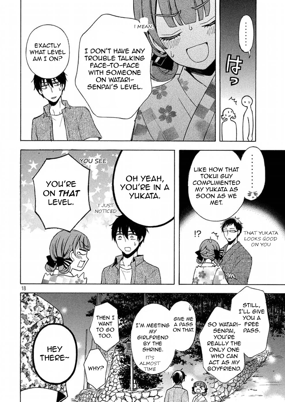 Watari-kun no xx ga Houkai Sunzen chapter 27 page 18