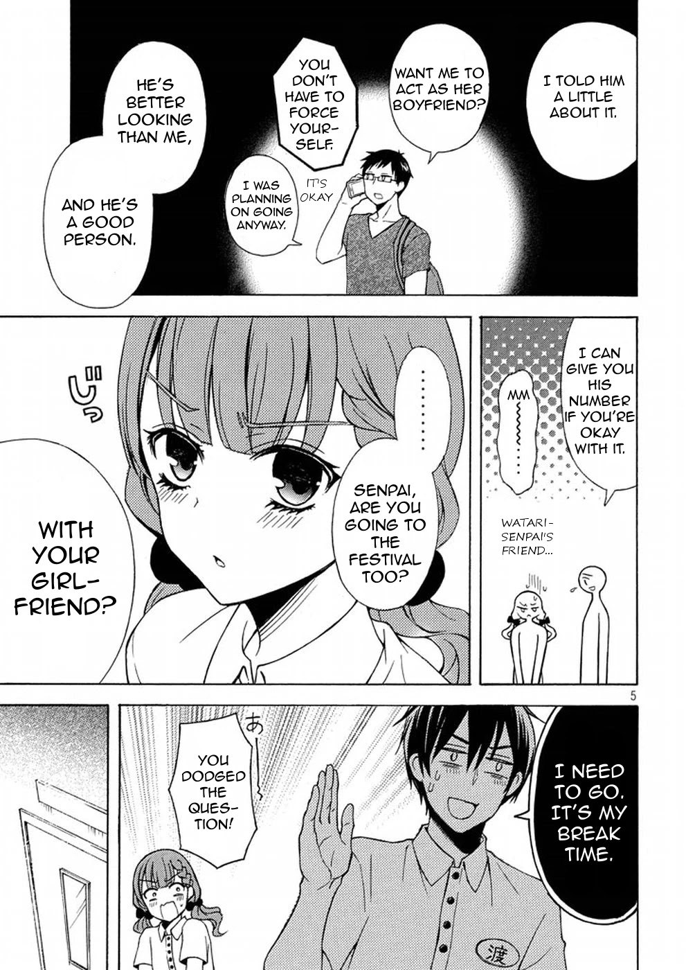 Watari-kun no xx ga Houkai Sunzen chapter 27 page 5