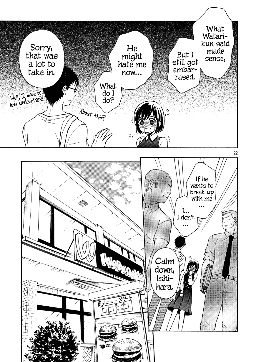 Watari-kun no xx ga Houkai Sunzen chapter 30 page 22