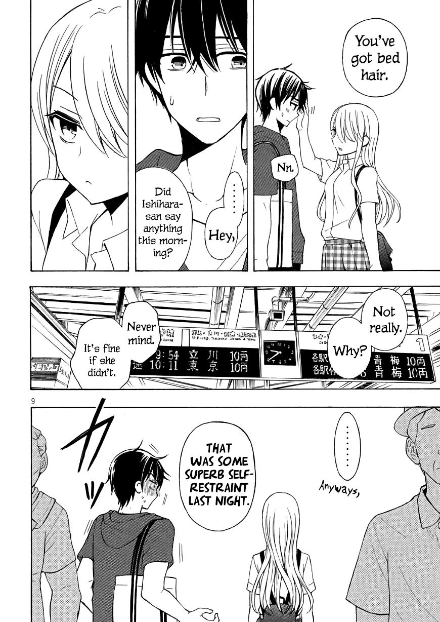 Watari-kun no xx ga Houkai Sunzen chapter 30 page 9