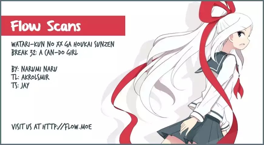 Watari-kun no xx ga Houkai Sunzen chapter 32 page 32
