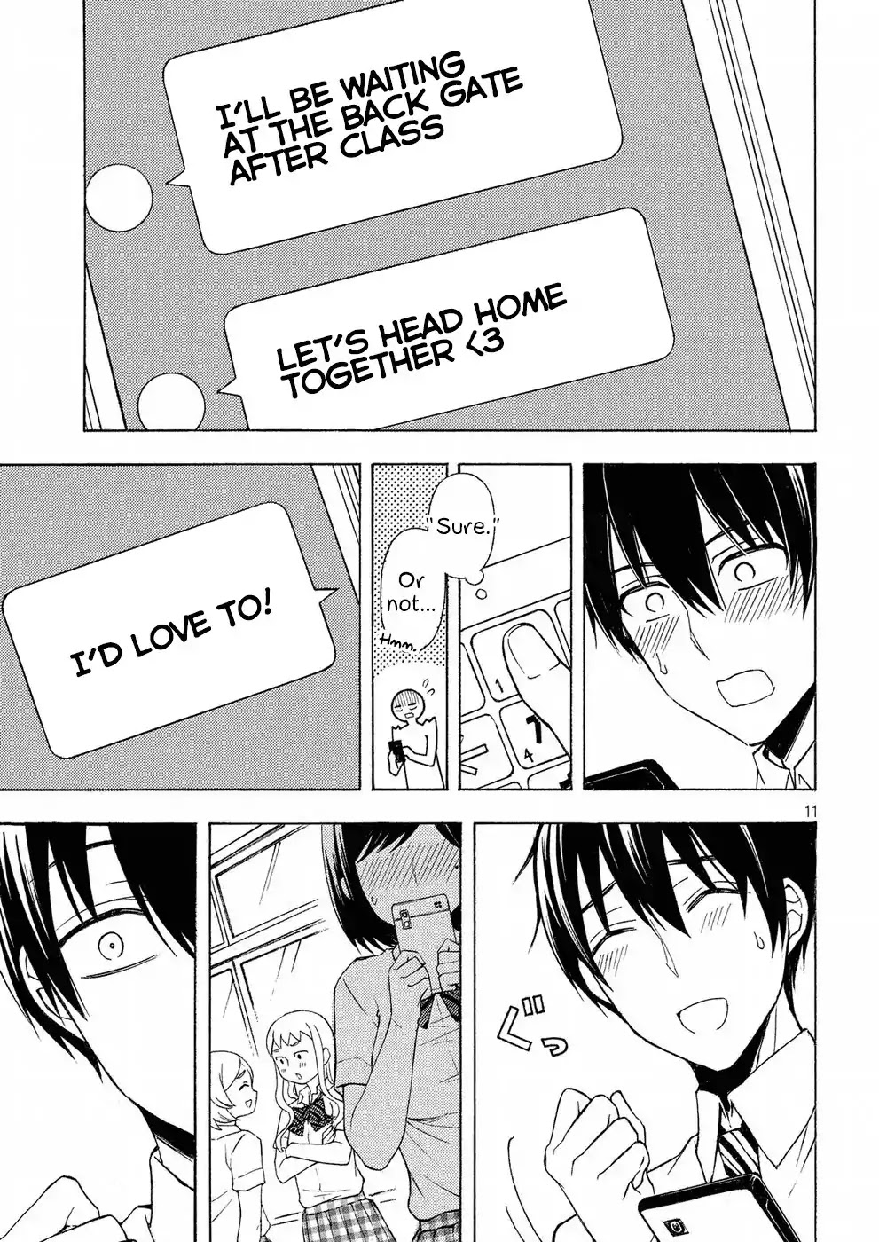 Watari-kun no xx ga Houkai Sunzen chapter 33 page 11