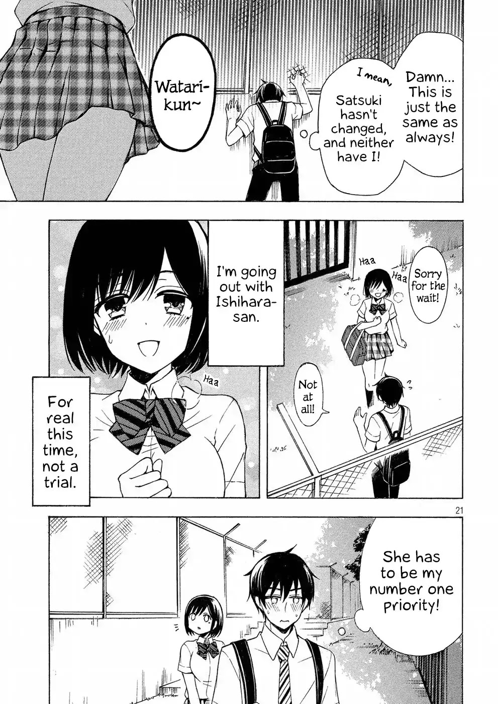 Watari-kun no xx ga Houkai Sunzen chapter 33 page 21