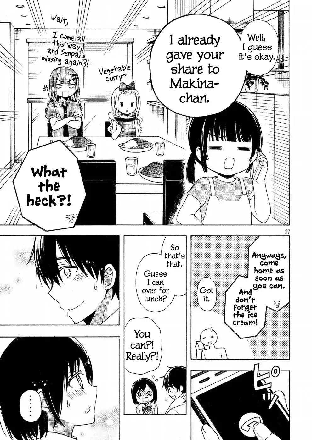 Watari-kun no xx ga Houkai Sunzen chapter 33 page 27