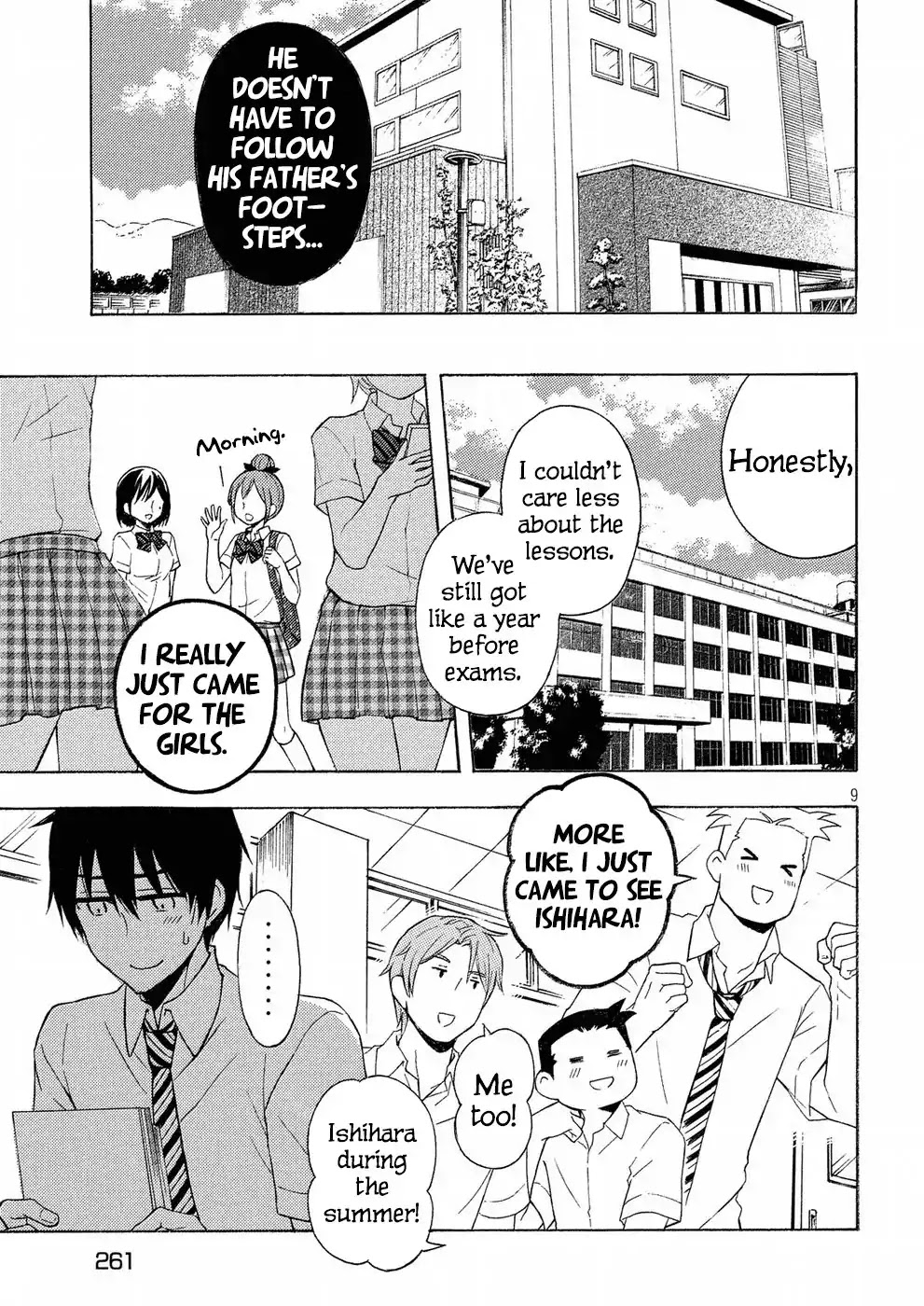 Watari-kun no xx ga Houkai Sunzen chapter 33 page 9