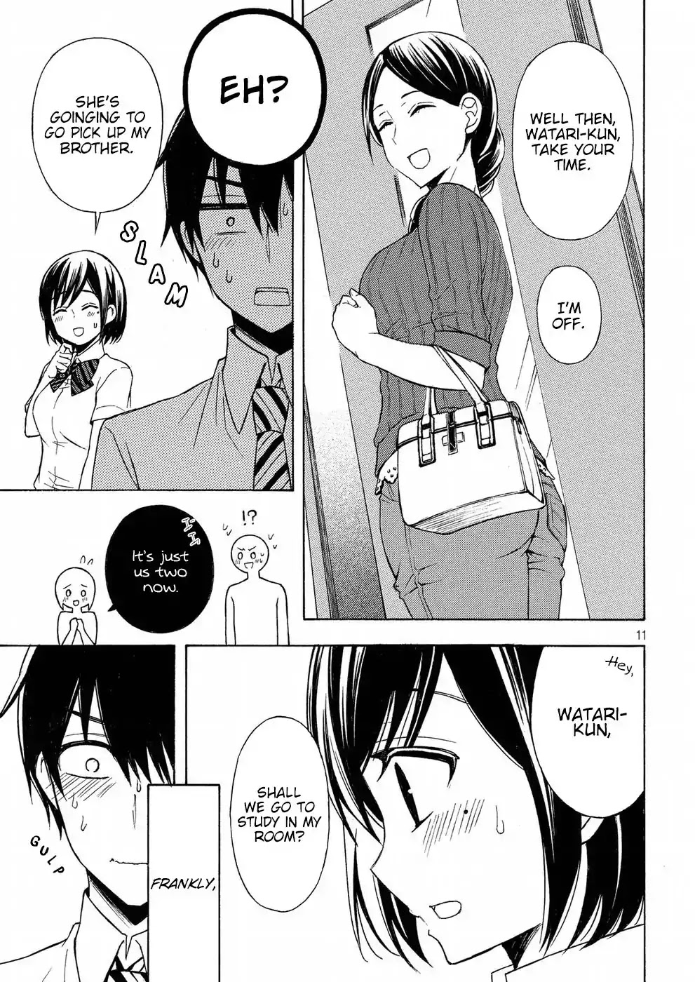 Watari-kun no xx ga Houkai Sunzen chapter 34 page 11