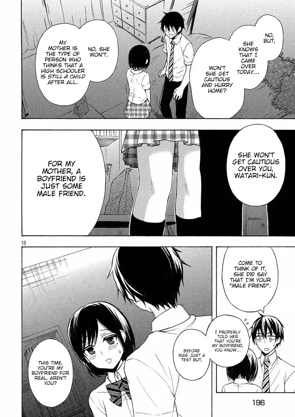 Watari-kun no xx ga Houkai Sunzen chapter 34 page 18