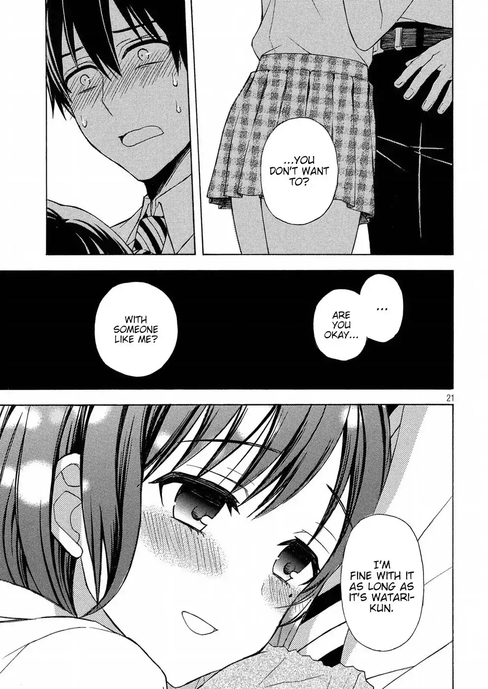 Watari-kun no xx ga Houkai Sunzen chapter 34 page 21