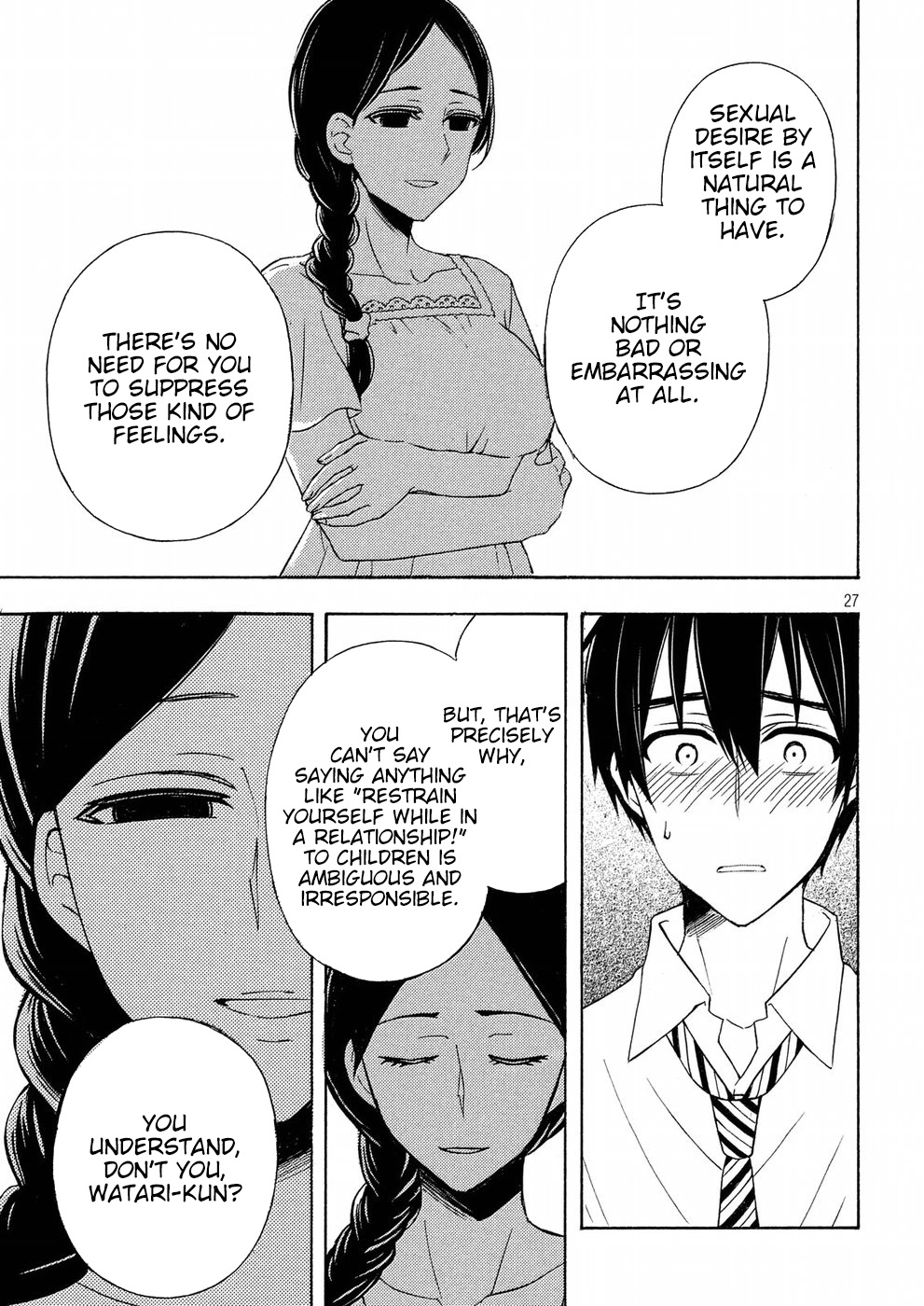 Watari-kun no xx ga Houkai Sunzen chapter 36 page 27