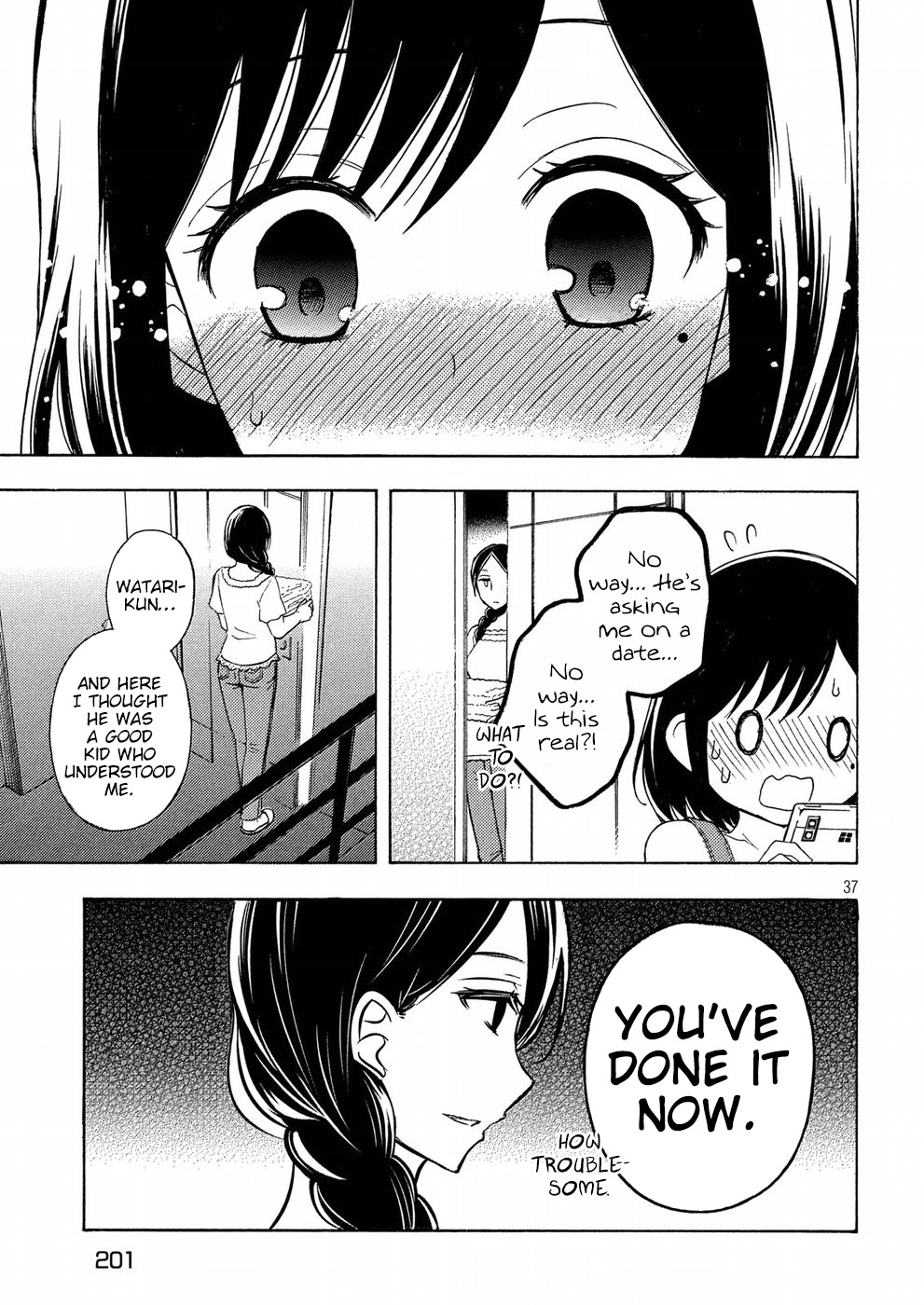 Watari-kun no xx ga Houkai Sunzen chapter 36 page 37