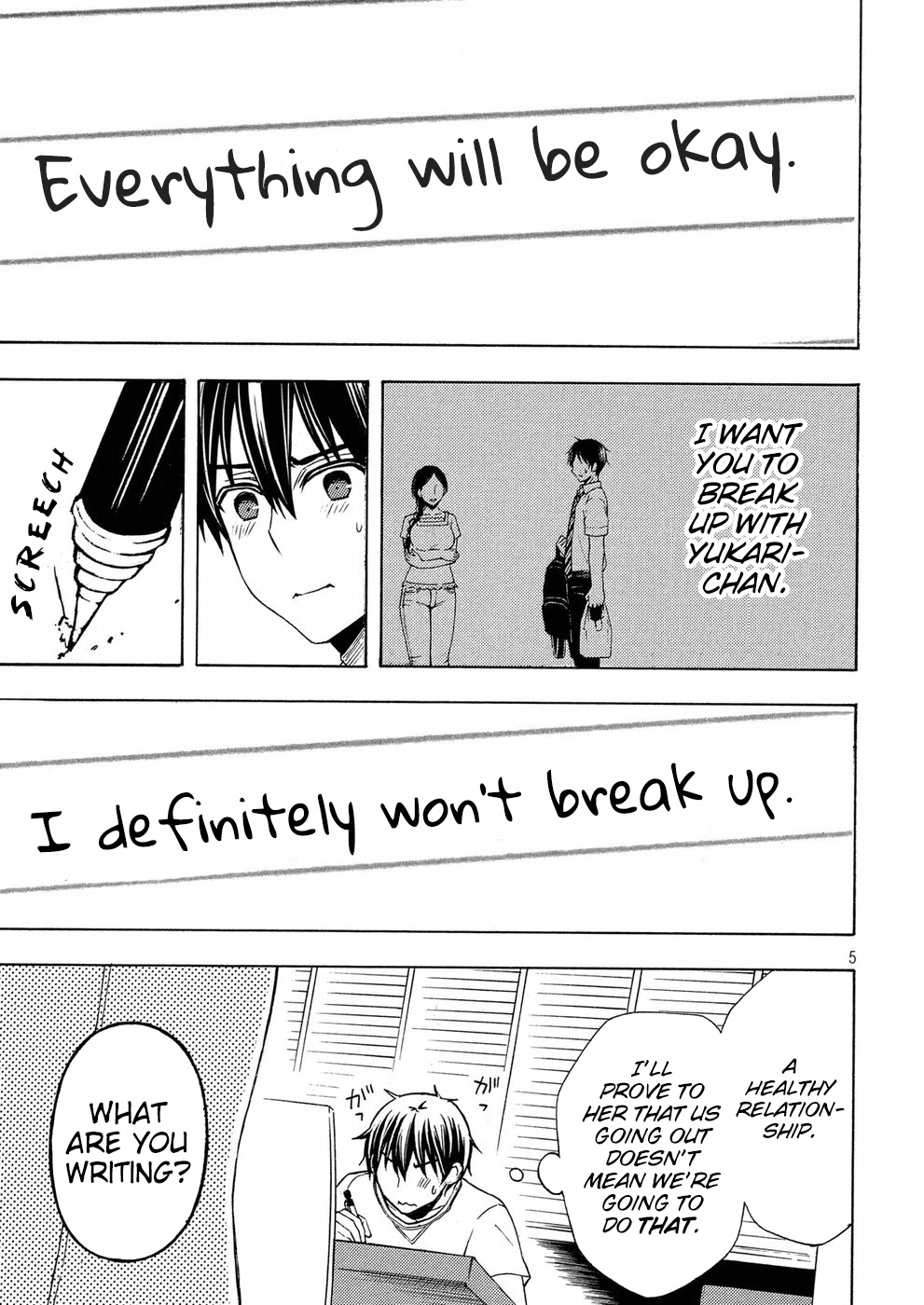 Watari-kun no xx ga Houkai Sunzen chapter 37 page 5