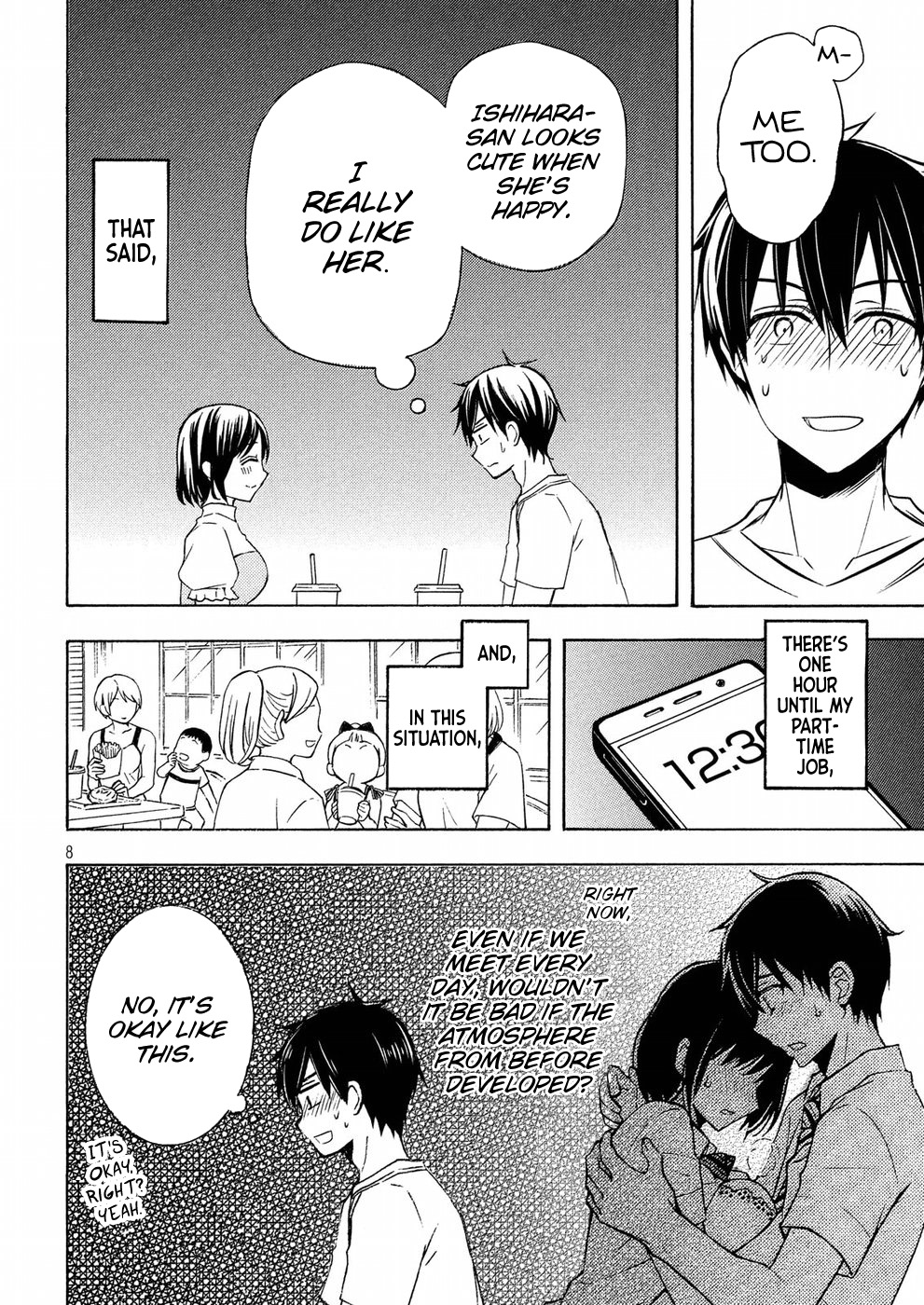 Watari-kun no xx ga Houkai Sunzen chapter 37 page 8