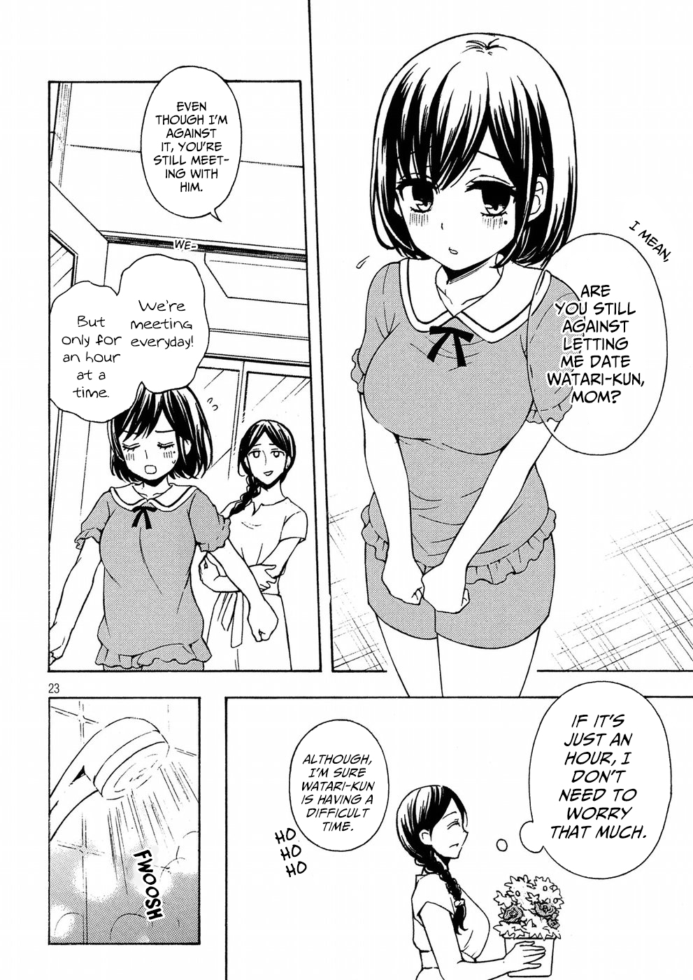 Watari-kun no xx ga Houkai Sunzen chapter 38 page 23