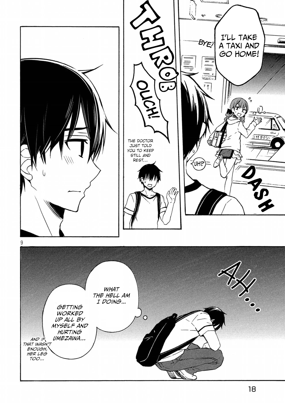 Watari-kun no xx ga Houkai Sunzen chapter 38 page 9