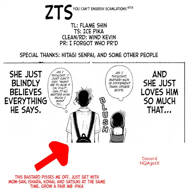 Watari-kun no xx ga Houkai Sunzen chapter 39.5 page 12