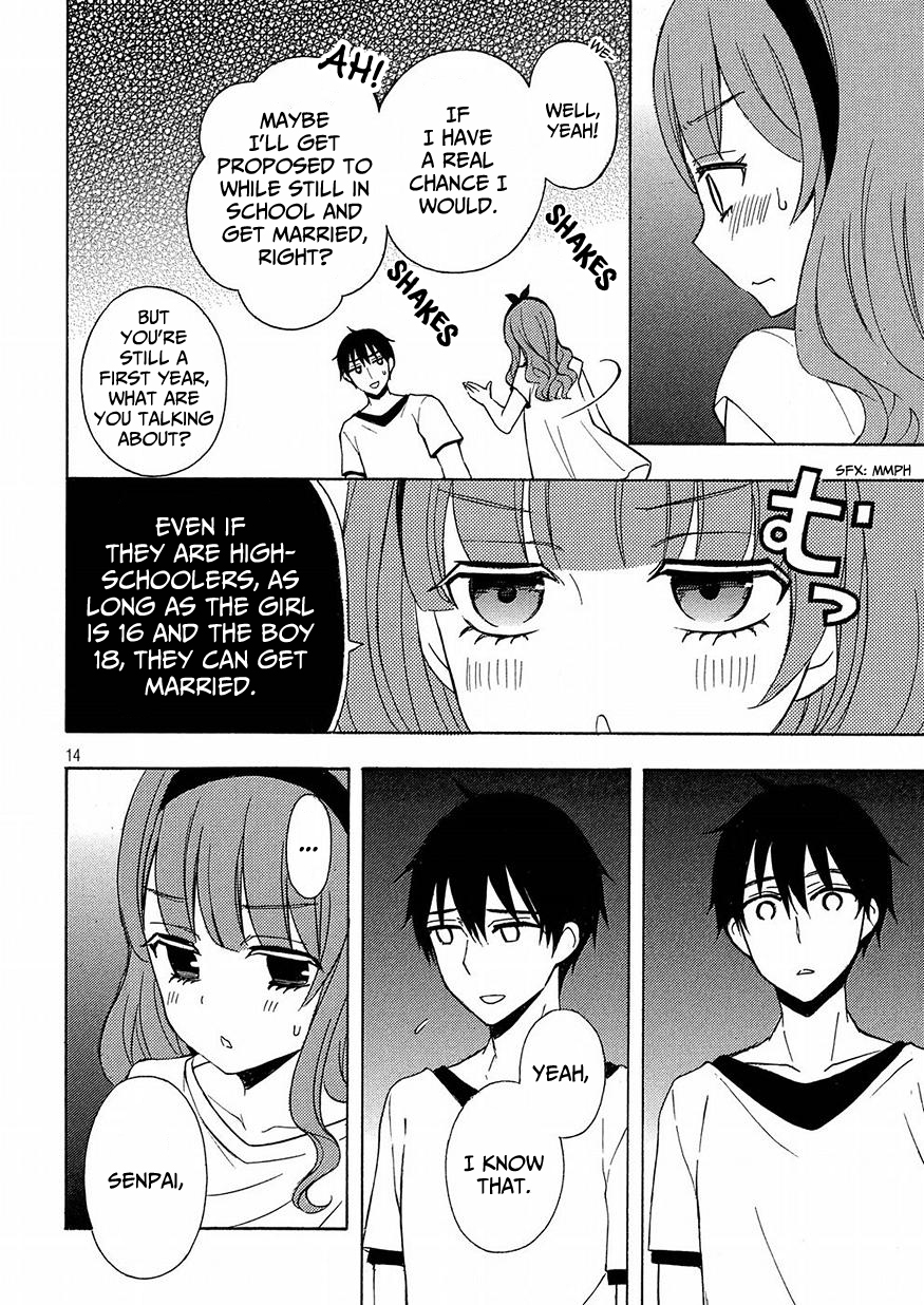 Watari-kun no xx ga Houkai Sunzen chapter 39 page 14