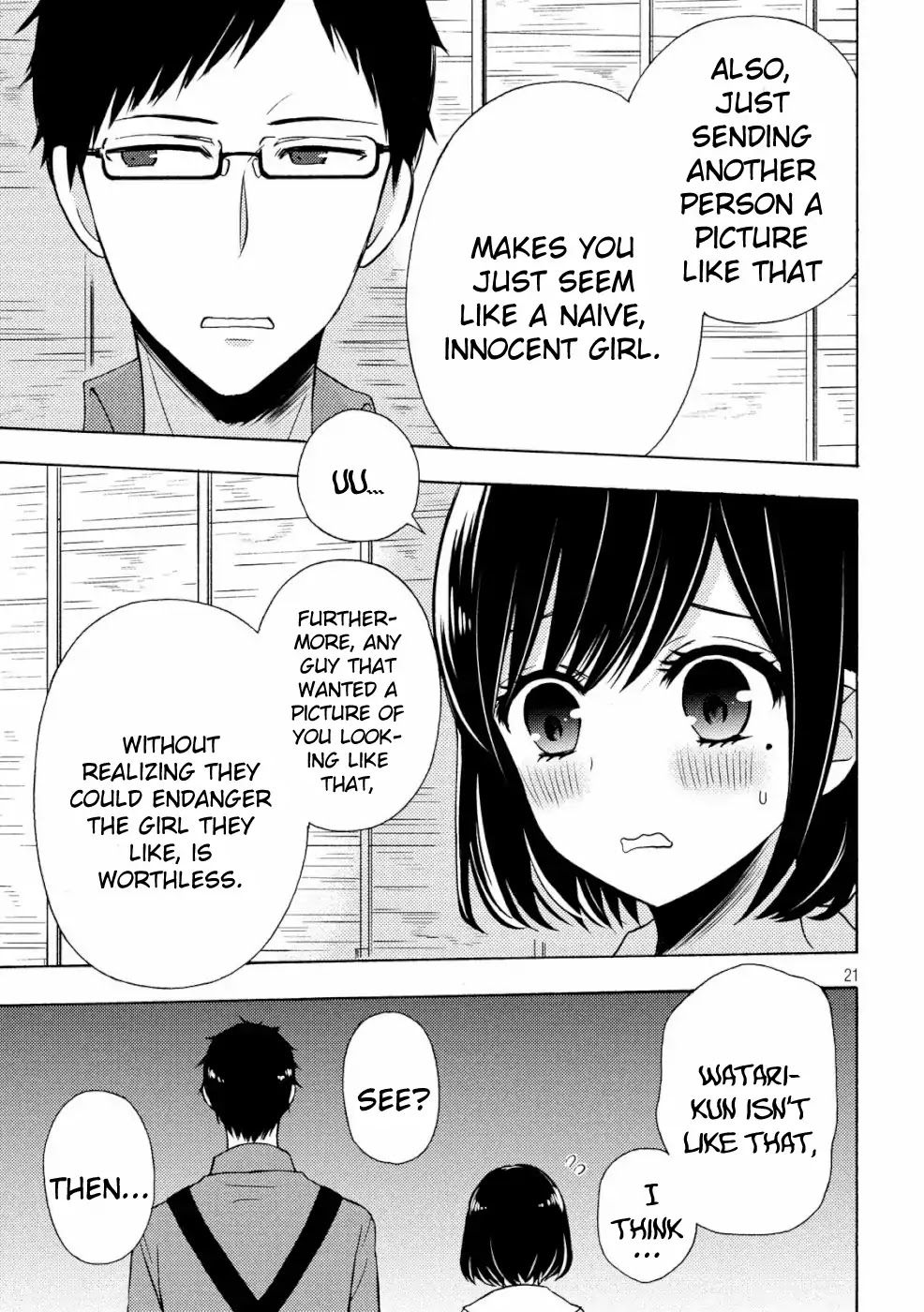 Watari-kun no xx ga Houkai Sunzen chapter 48 page 21