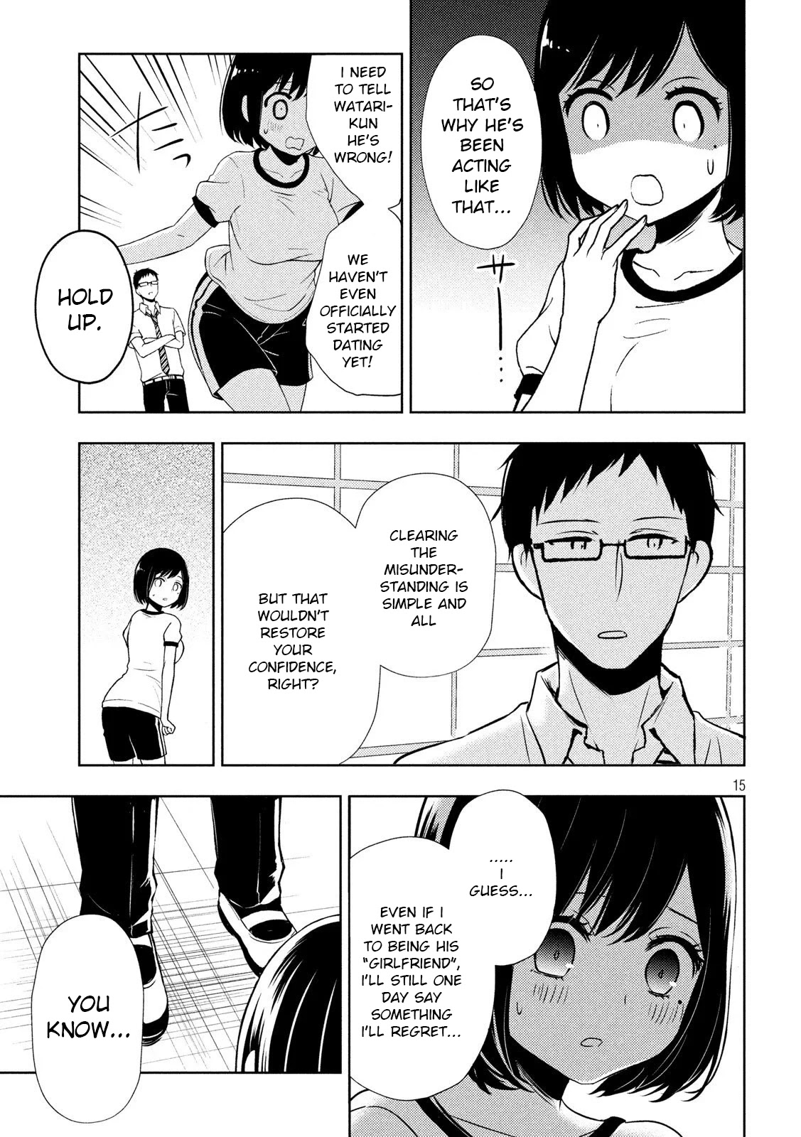 Watari-kun no xx ga Houkai Sunzen chapter 52 page 15