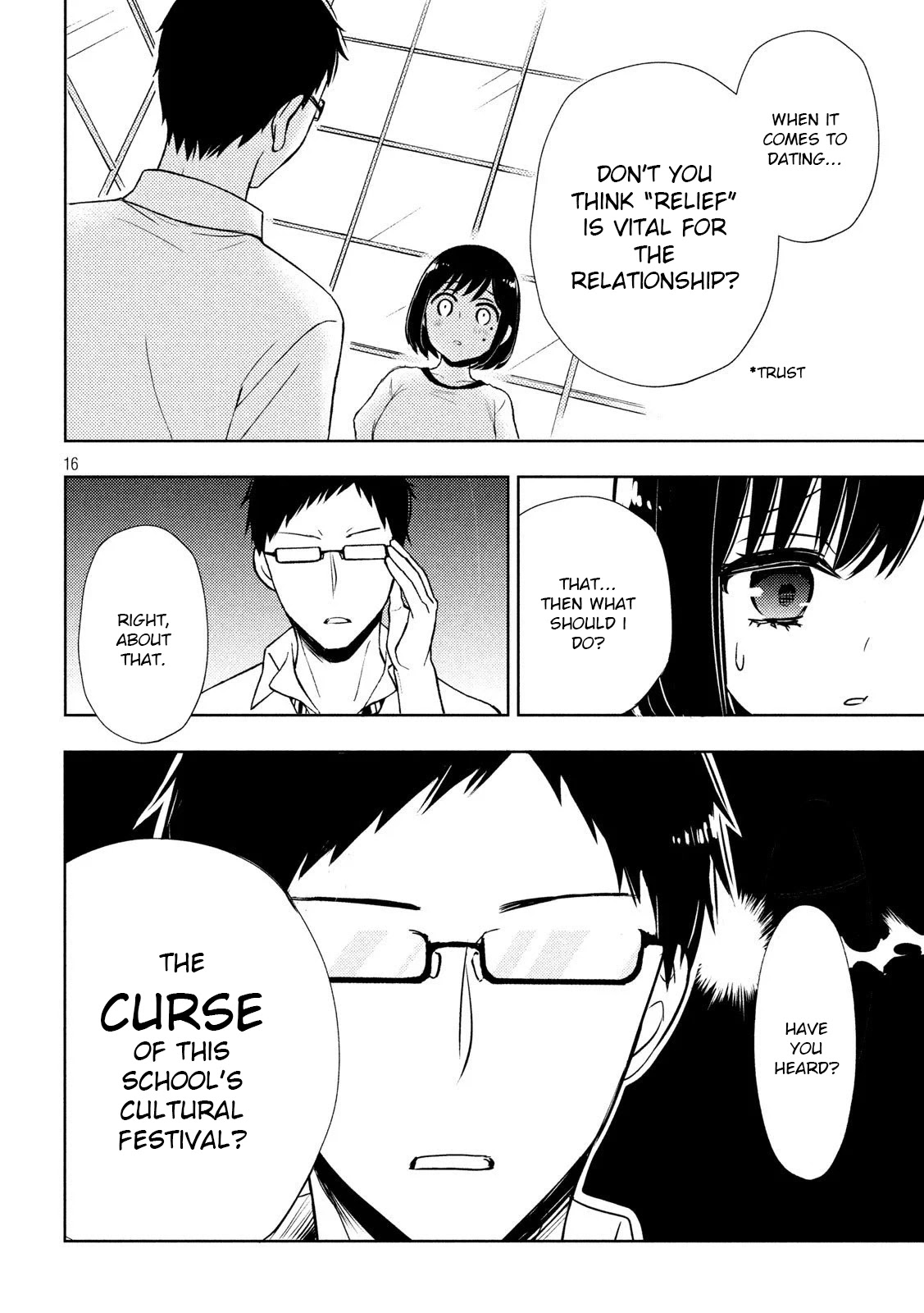 Watari-kun no xx ga Houkai Sunzen chapter 52 page 16