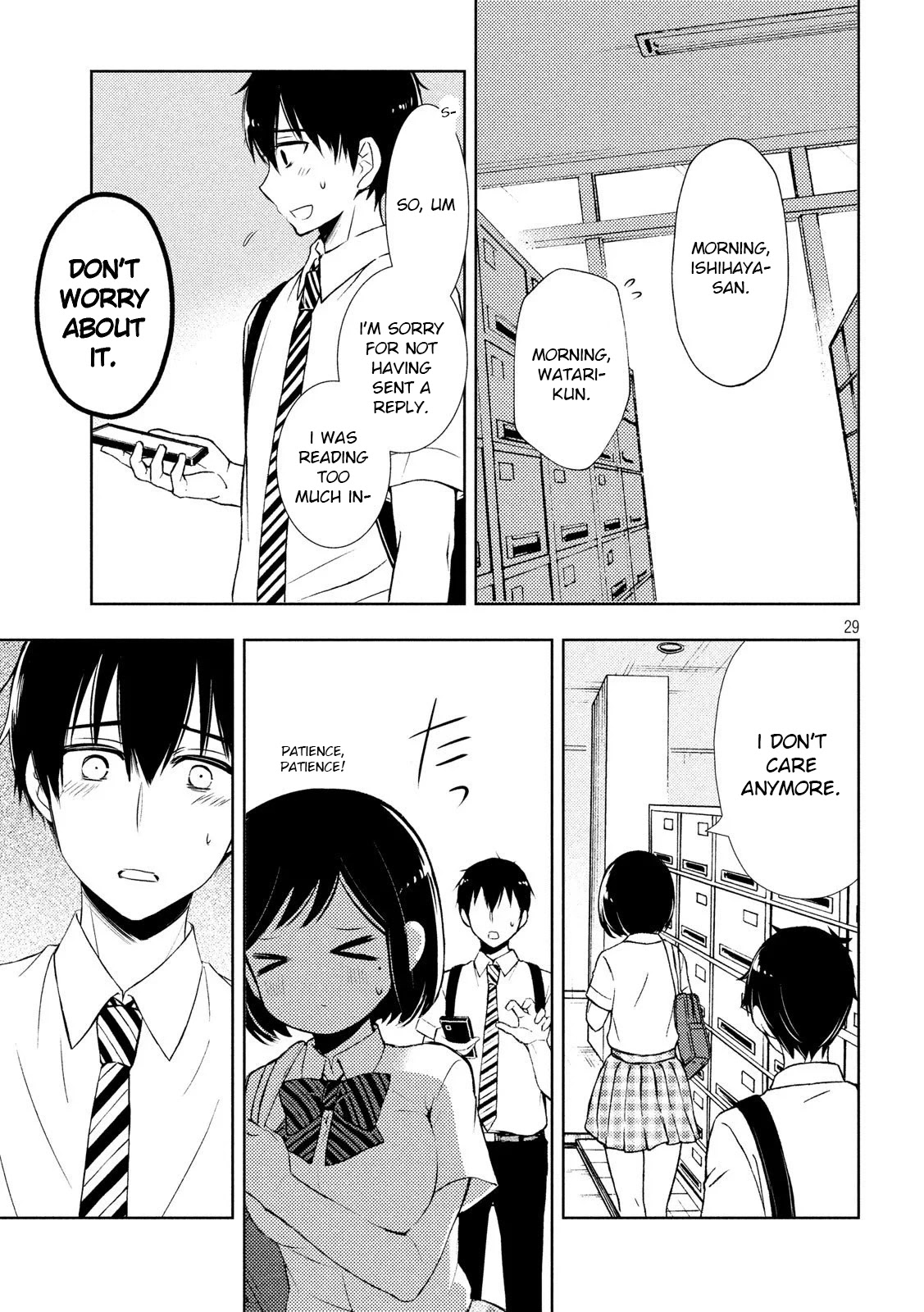 Watari-kun no xx ga Houkai Sunzen chapter 52 page 29