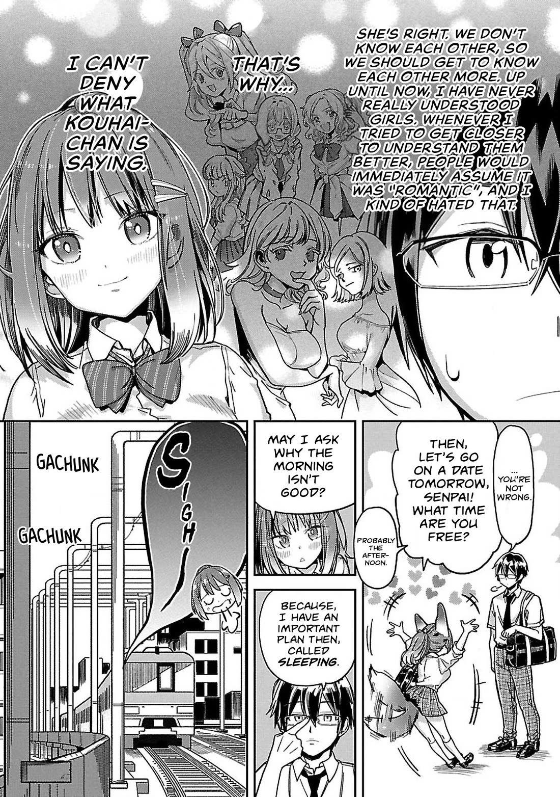 Watashi no shiranai, senpai no 100 ko no koto chapter 11 page 8