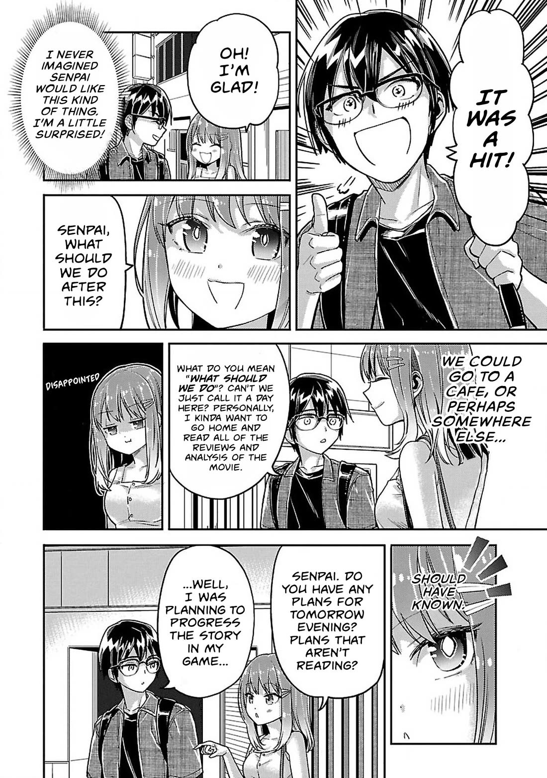 Watashi no shiranai, senpai no 100 ko no koto chapter 12 page 10