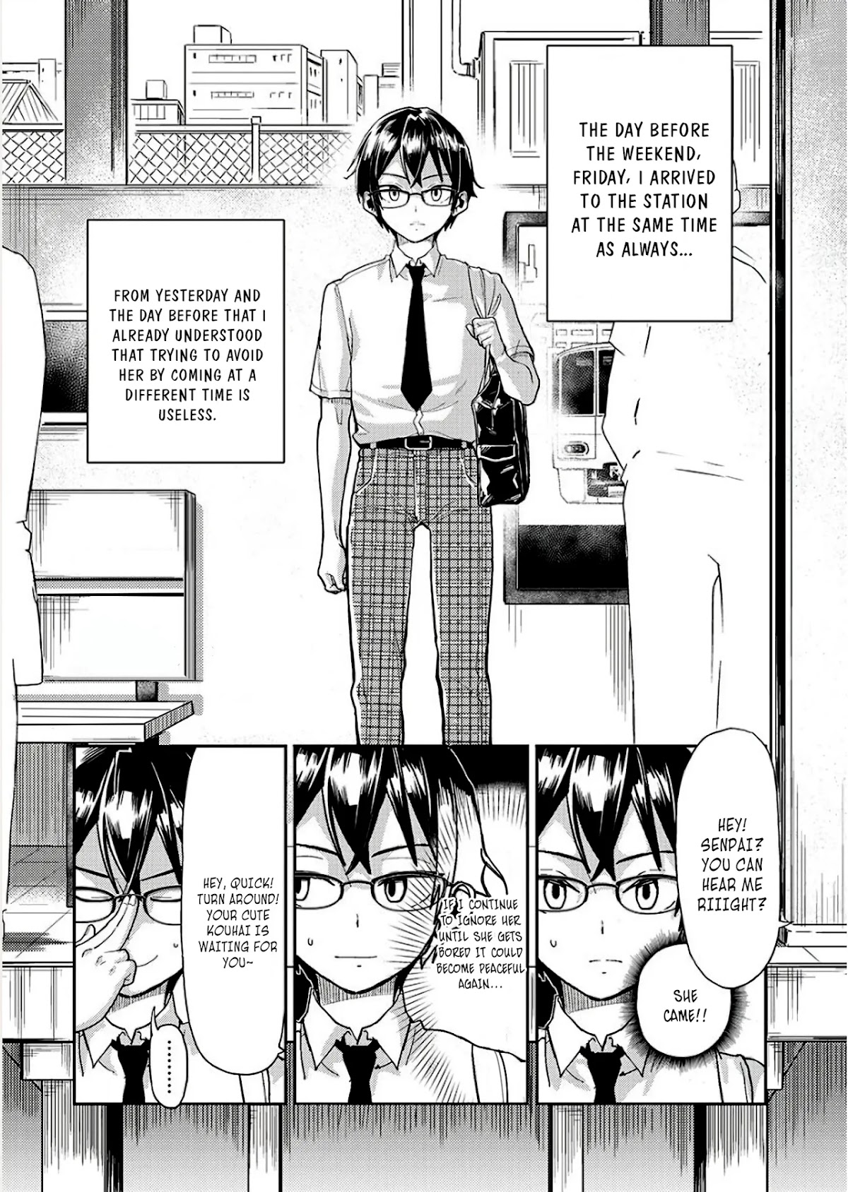 Watashi no shiranai, senpai no 100 ko no koto chapter 4 page 1