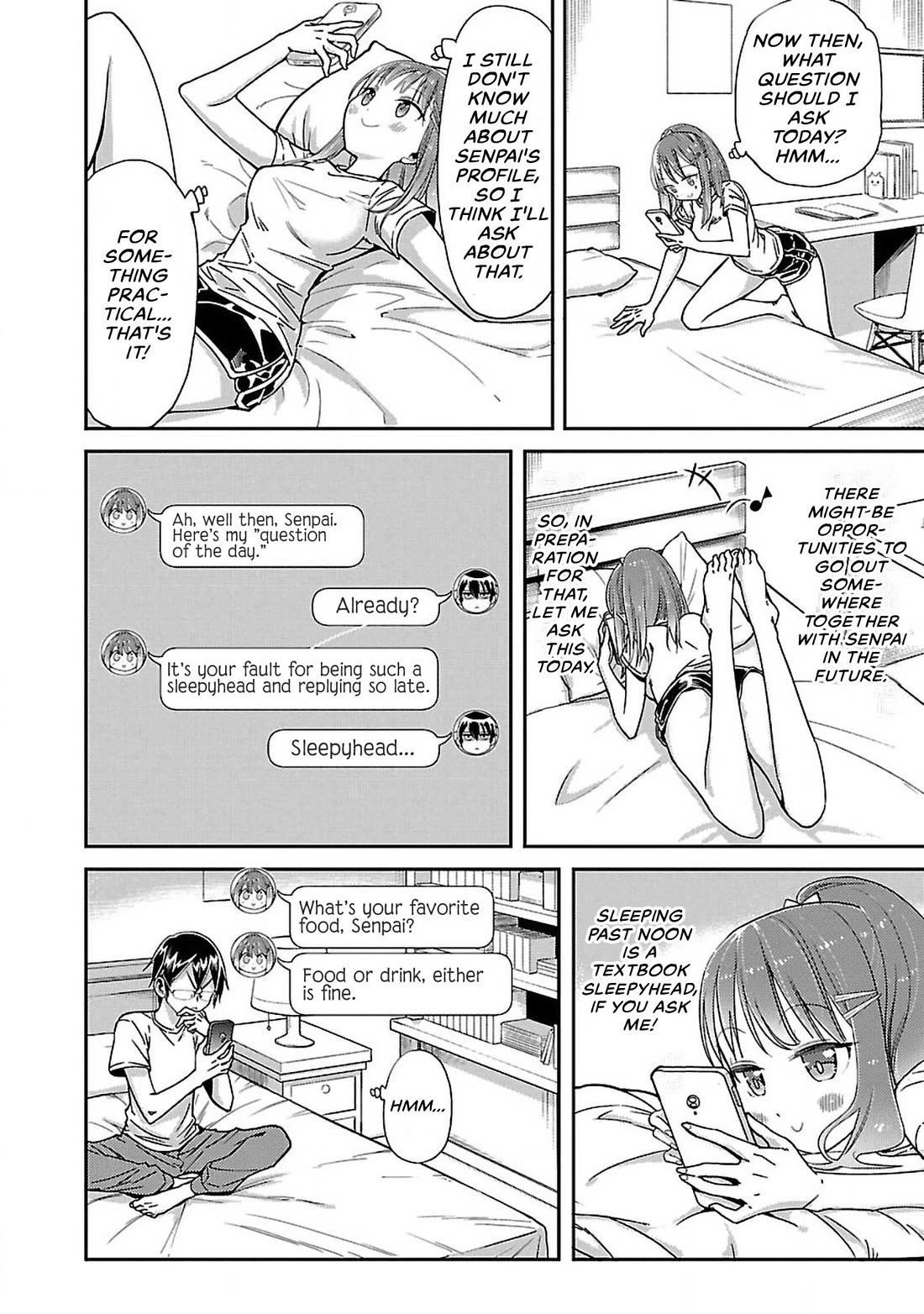 Watashi no shiranai, senpai no 100 ko no koto chapter 7 page 2