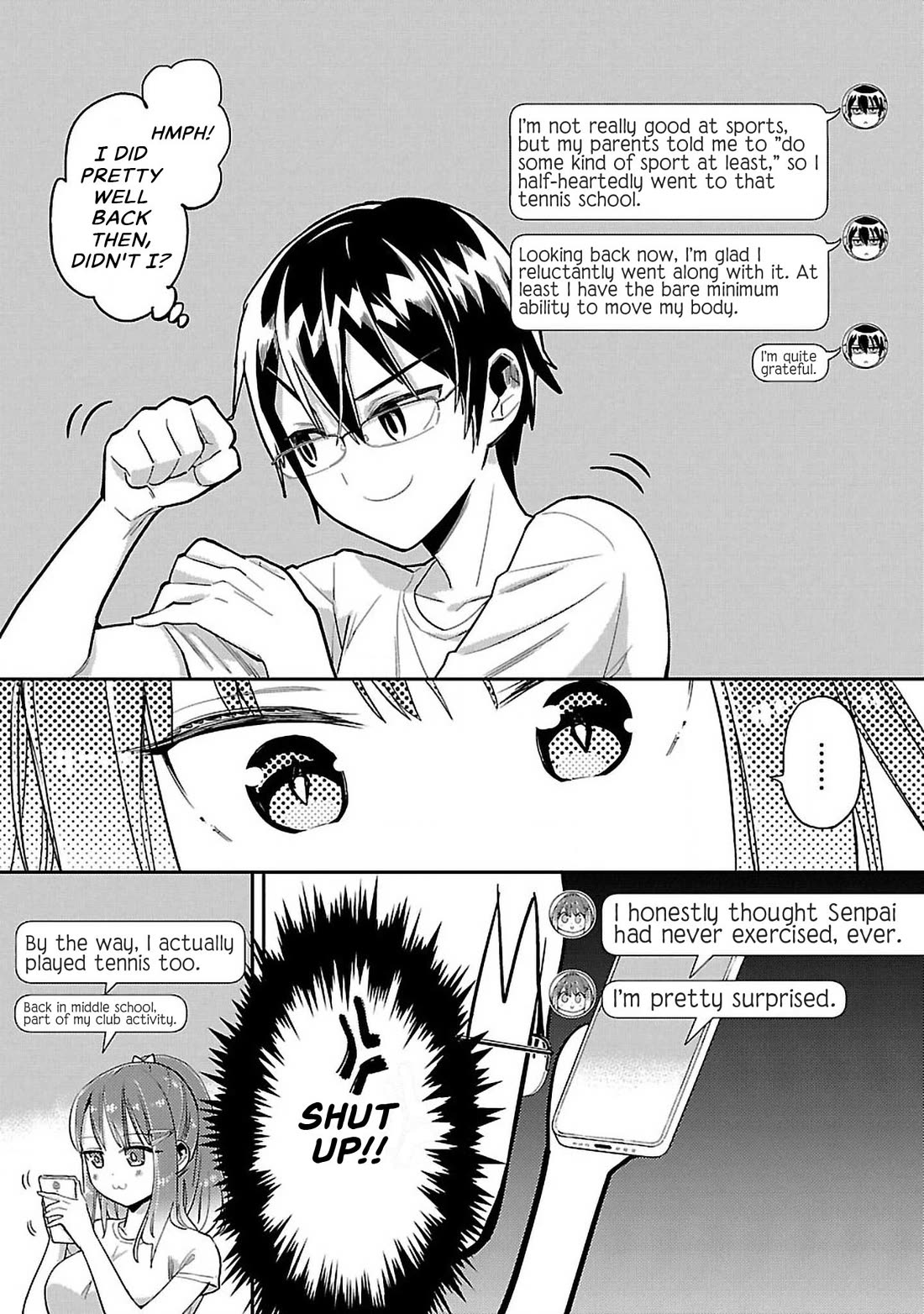 Watashi no shiranai, senpai no 100 ko no koto chapter 7 page 6