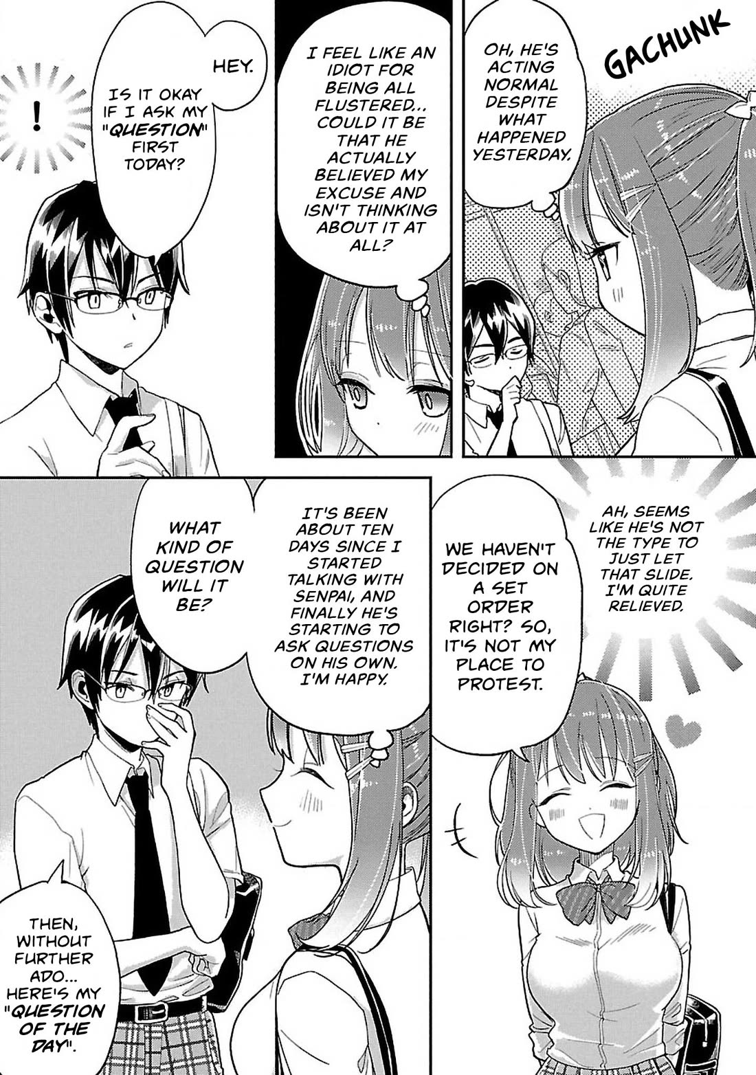 Watashi no shiranai, senpai no 100 ko no koto chapter 9 page 5