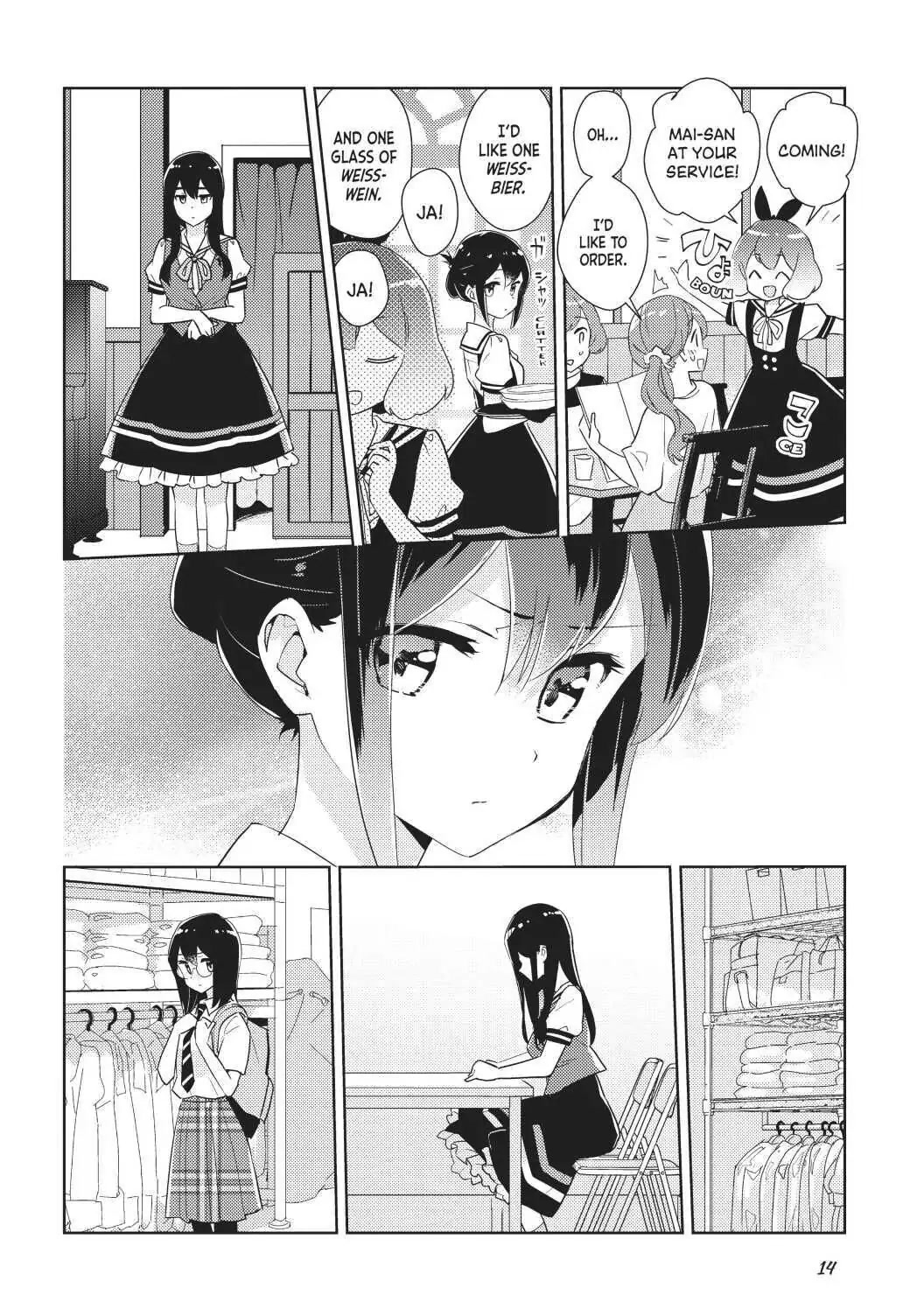 Watashi no Yuri wa Oshigoto desu! chapter 32 page 14
