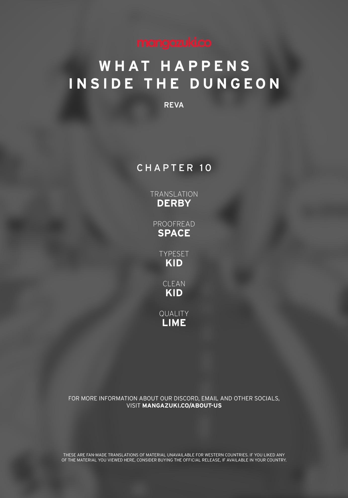 What Happens Inside the Dungeon chapter 10 page 1