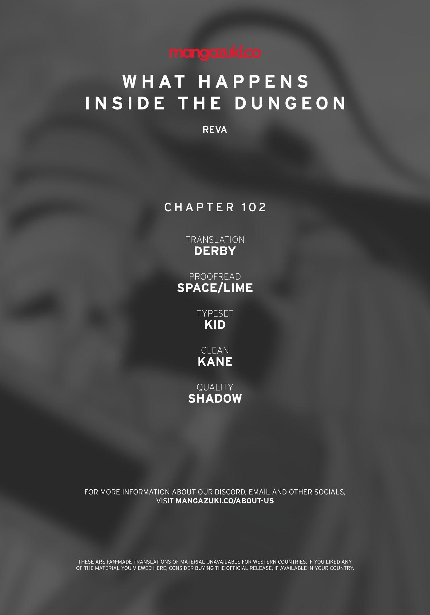 What Happens Inside the Dungeon chapter 102 page 1