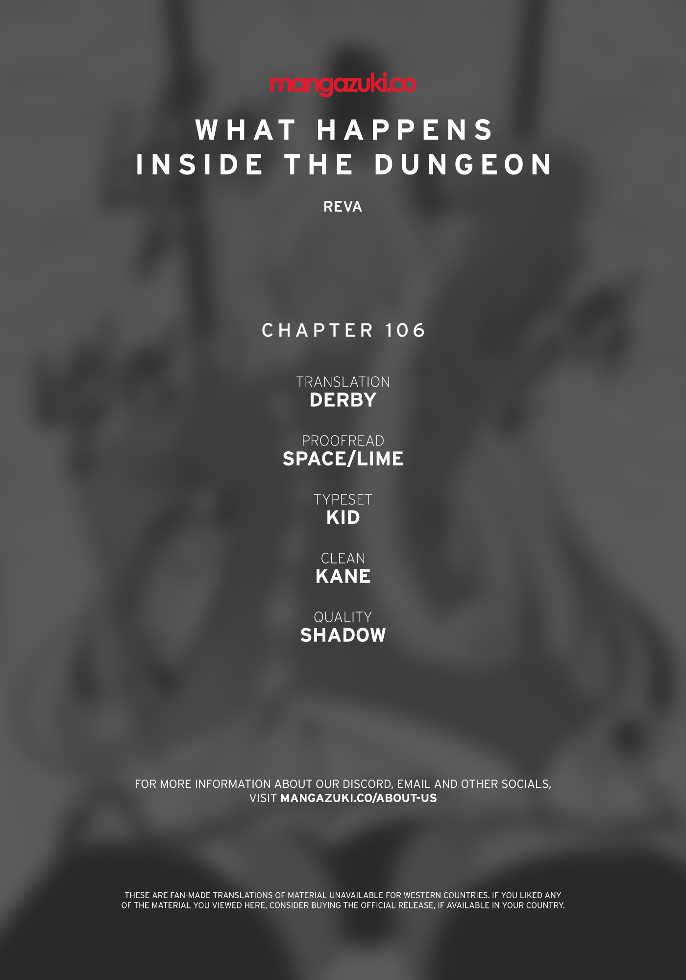 What Happens Inside the Dungeon chapter 106 page 1
