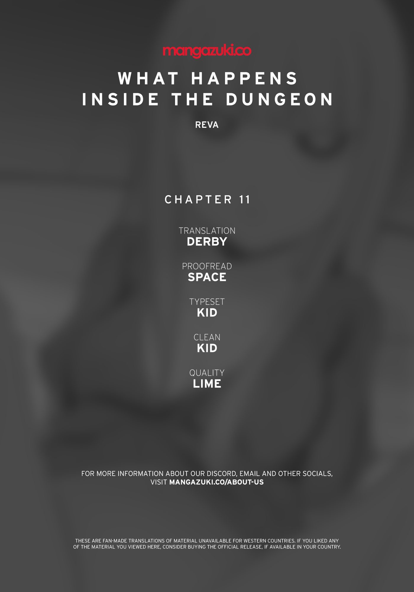 What Happens Inside the Dungeon chapter 11 page 1
