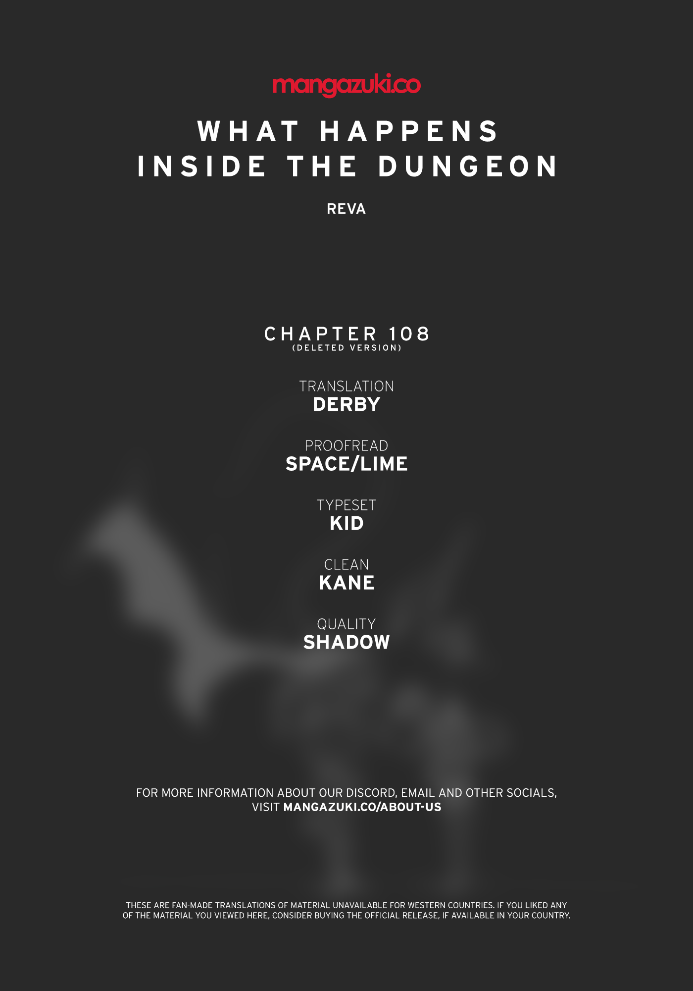 What Happens Inside the Dungeon chapter 110.6 page 1