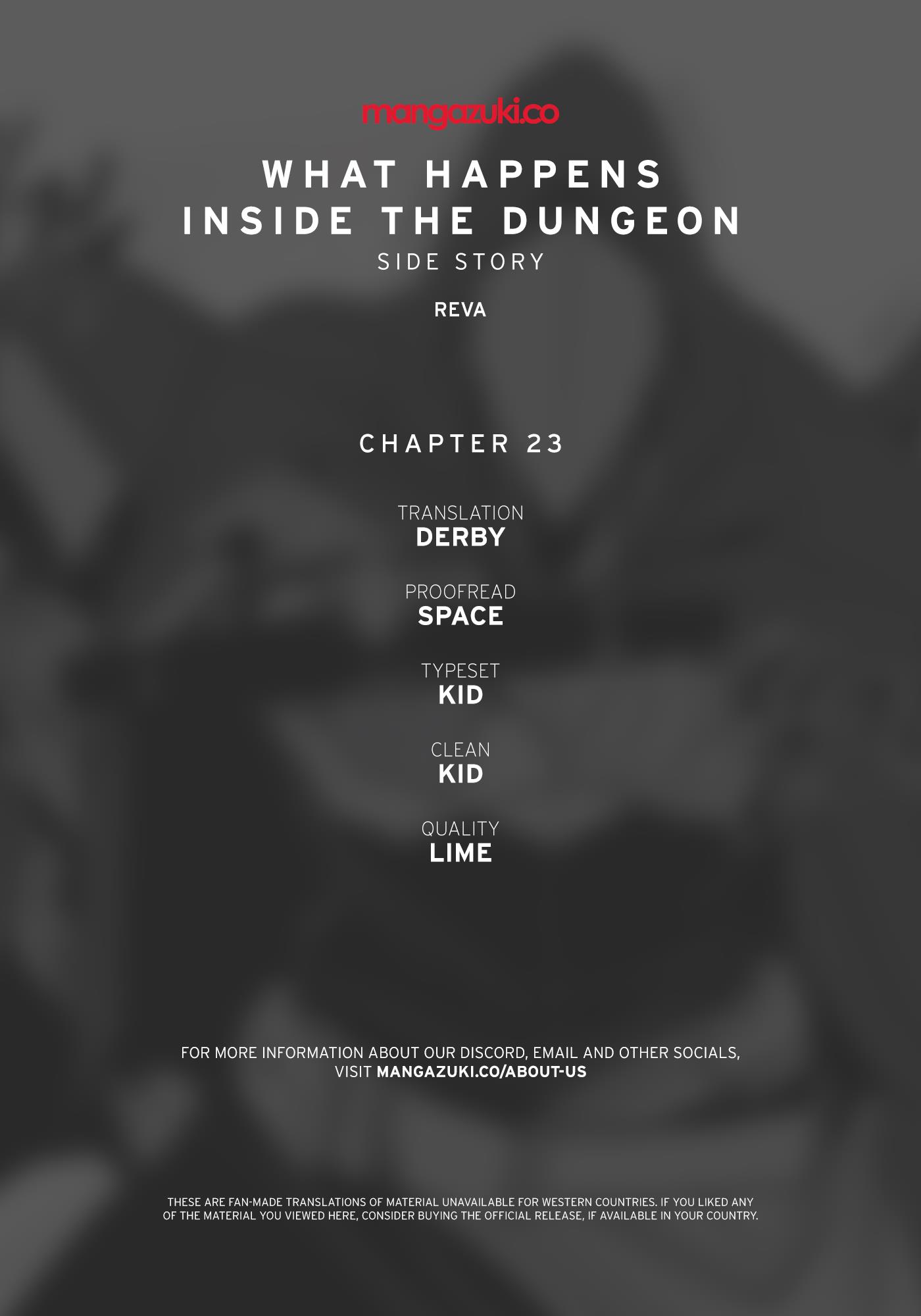 What Happens Inside the Dungeon chapter 133 page 1