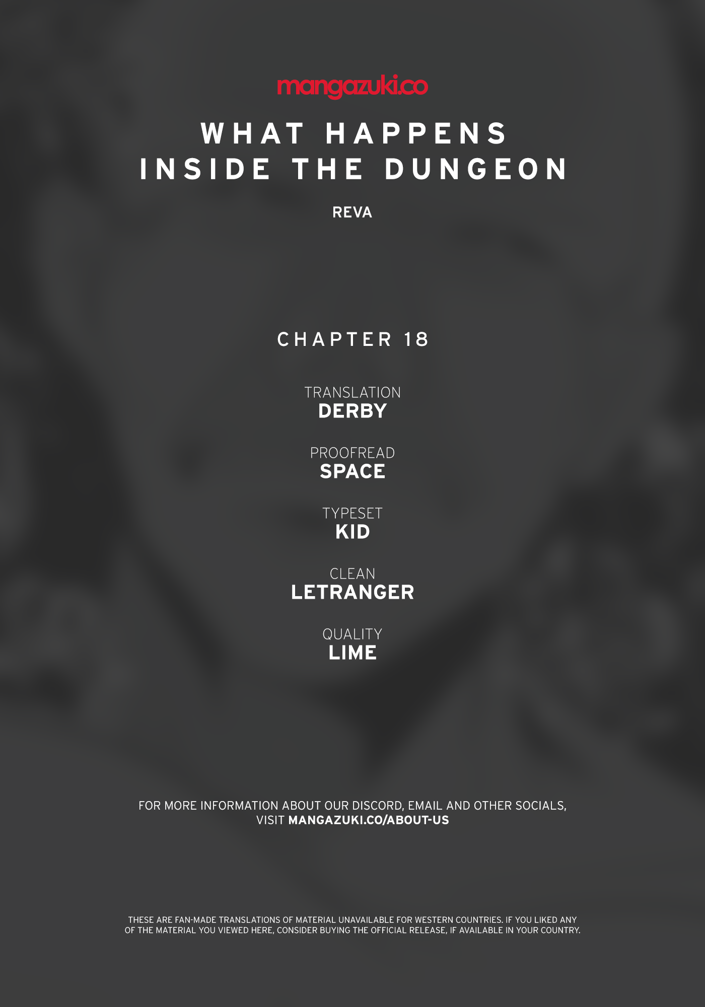 What Happens Inside the Dungeon chapter 18 page 1