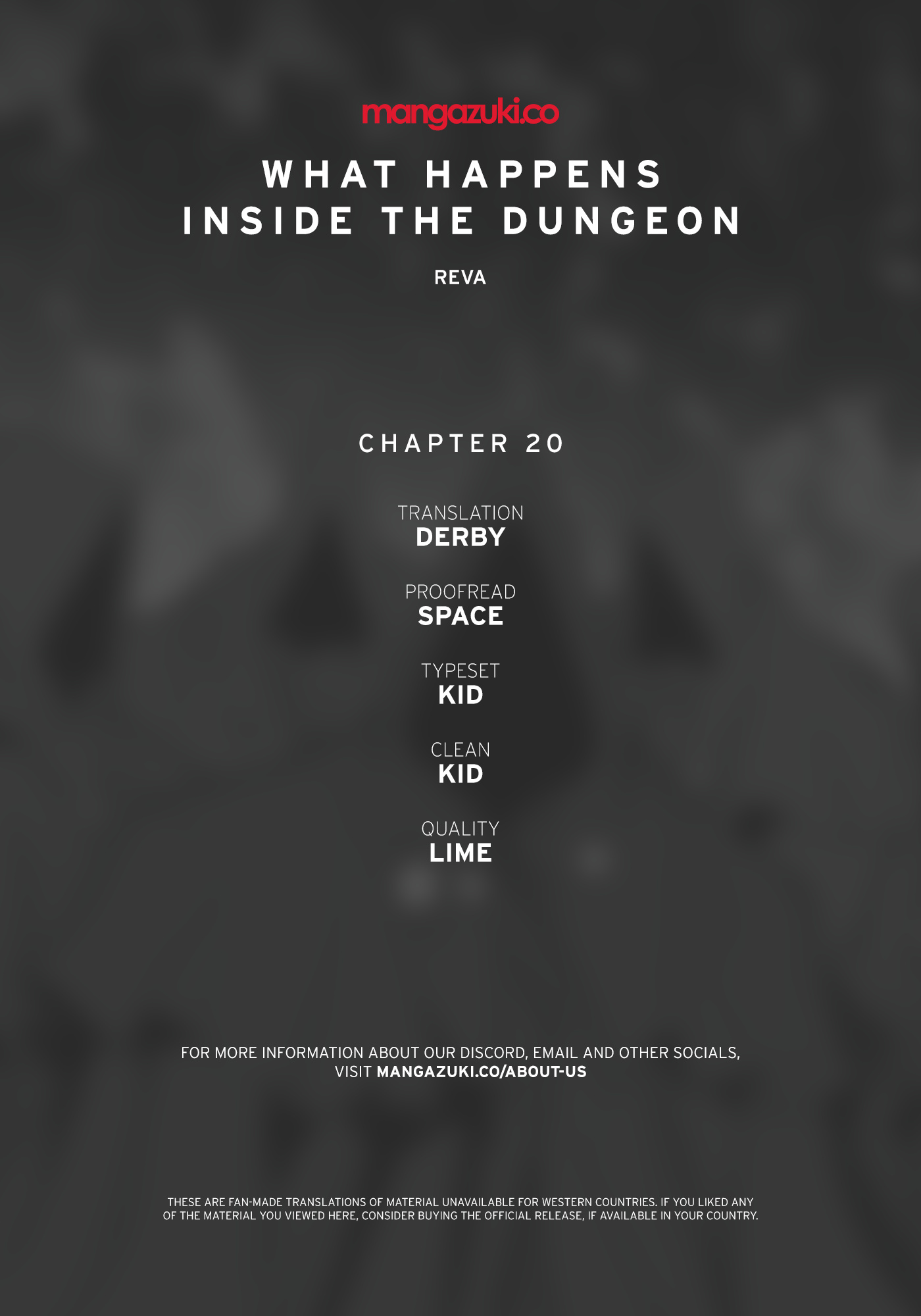 What Happens Inside the Dungeon chapter 20 page 1