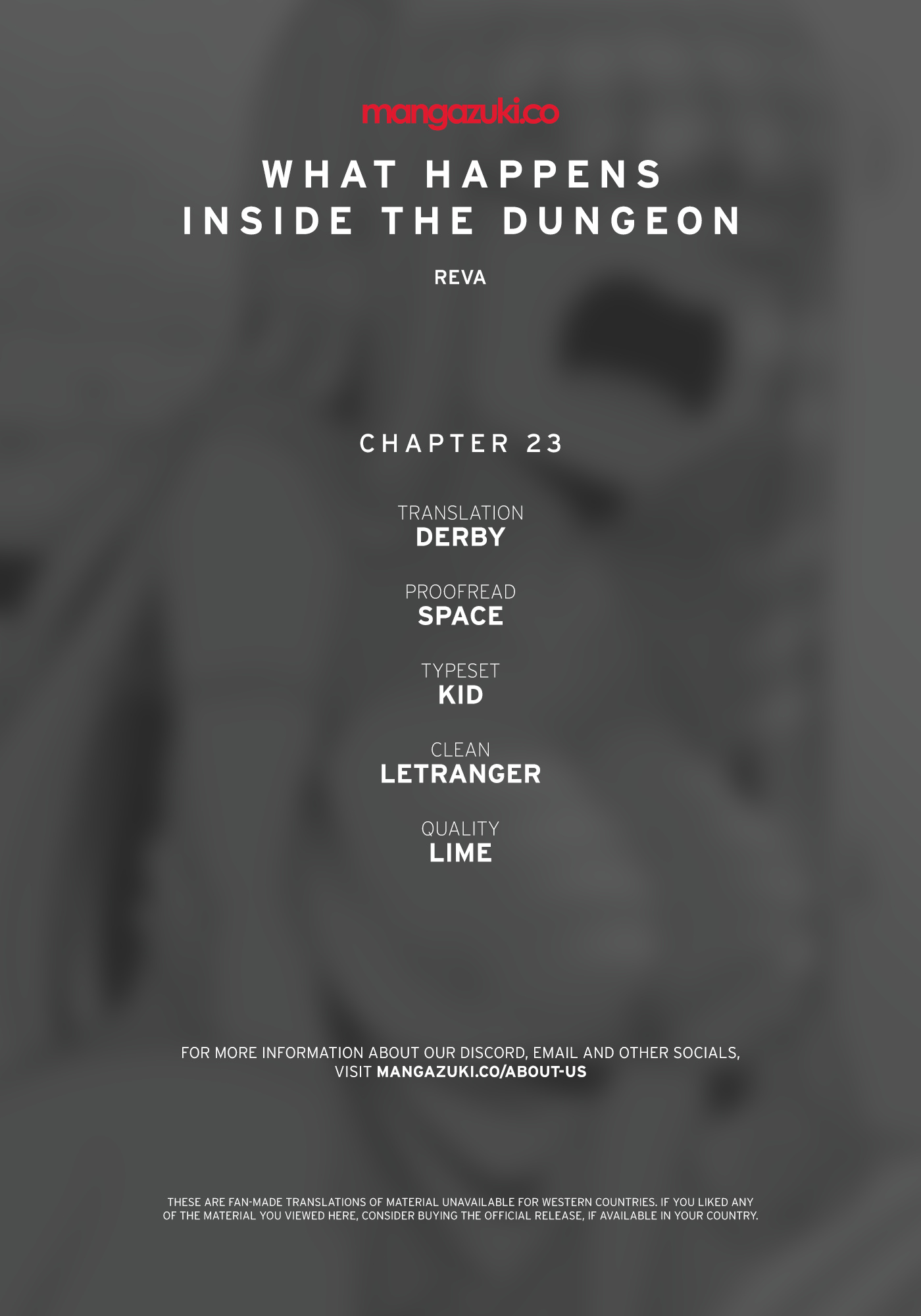 What Happens Inside the Dungeon chapter 23 page 1