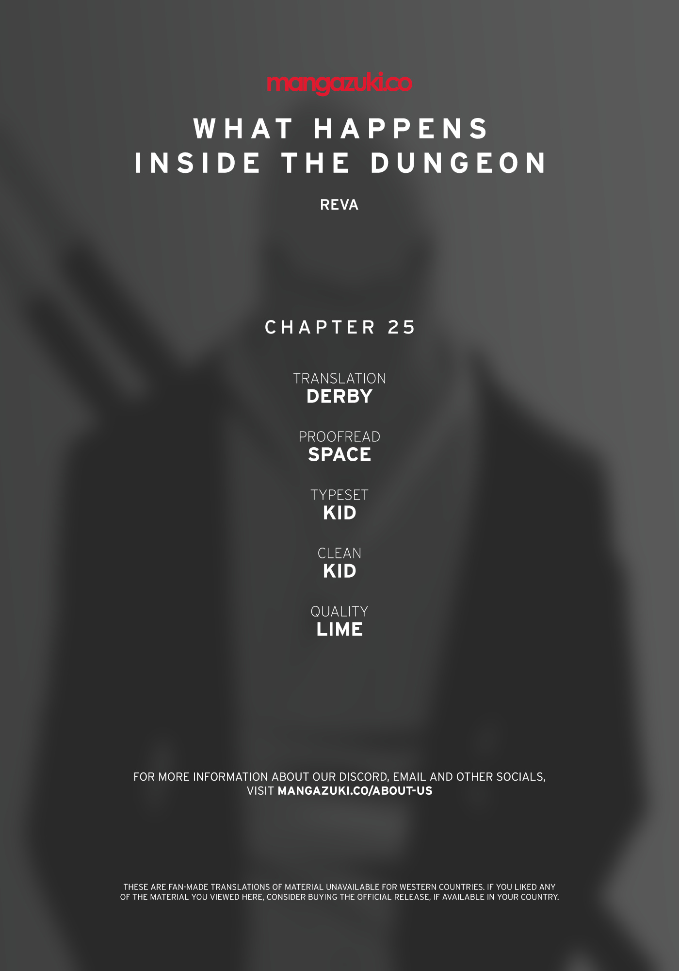 What Happens Inside the Dungeon chapter 25 page 1