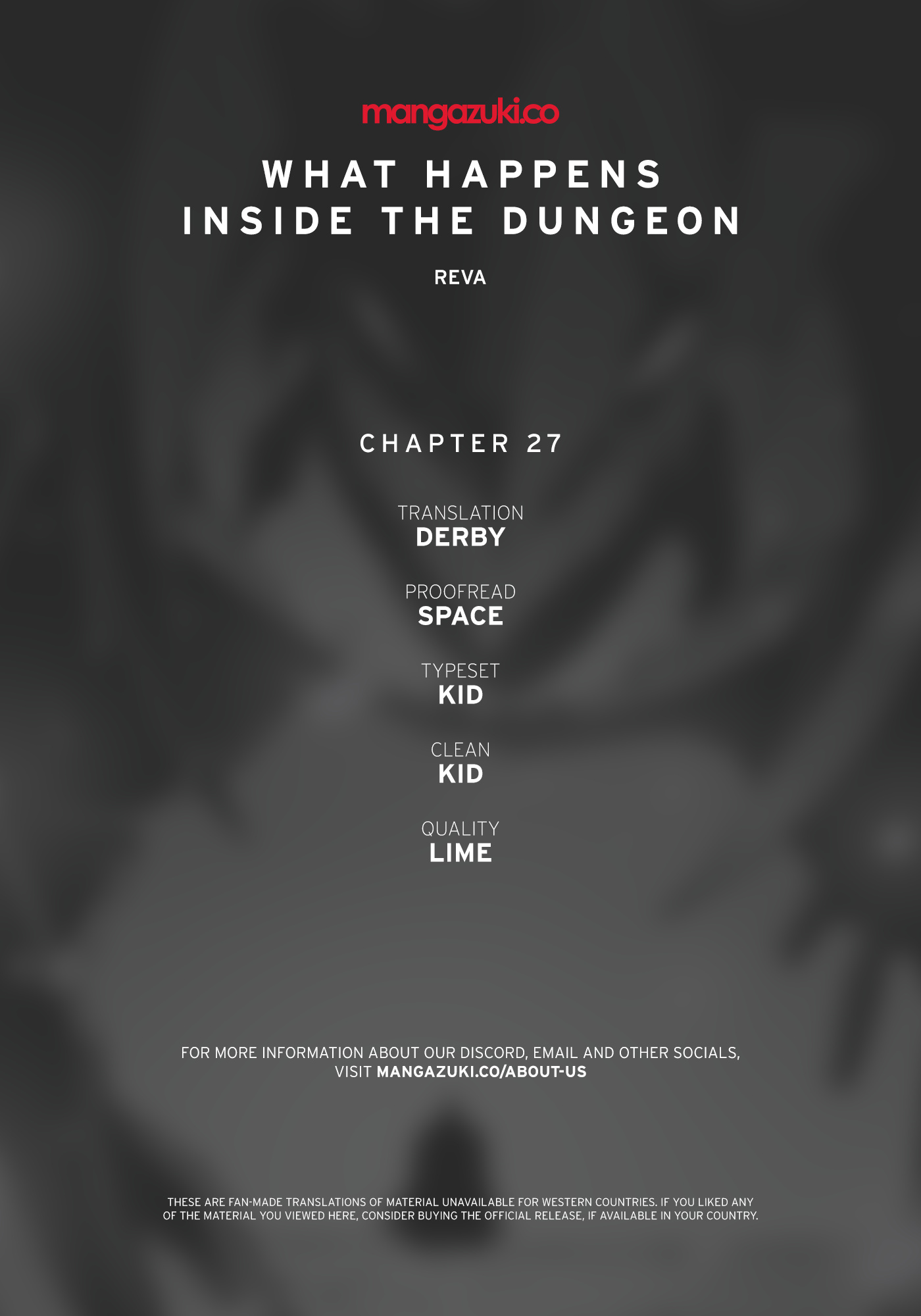 What Happens Inside the Dungeon chapter 27 page 1