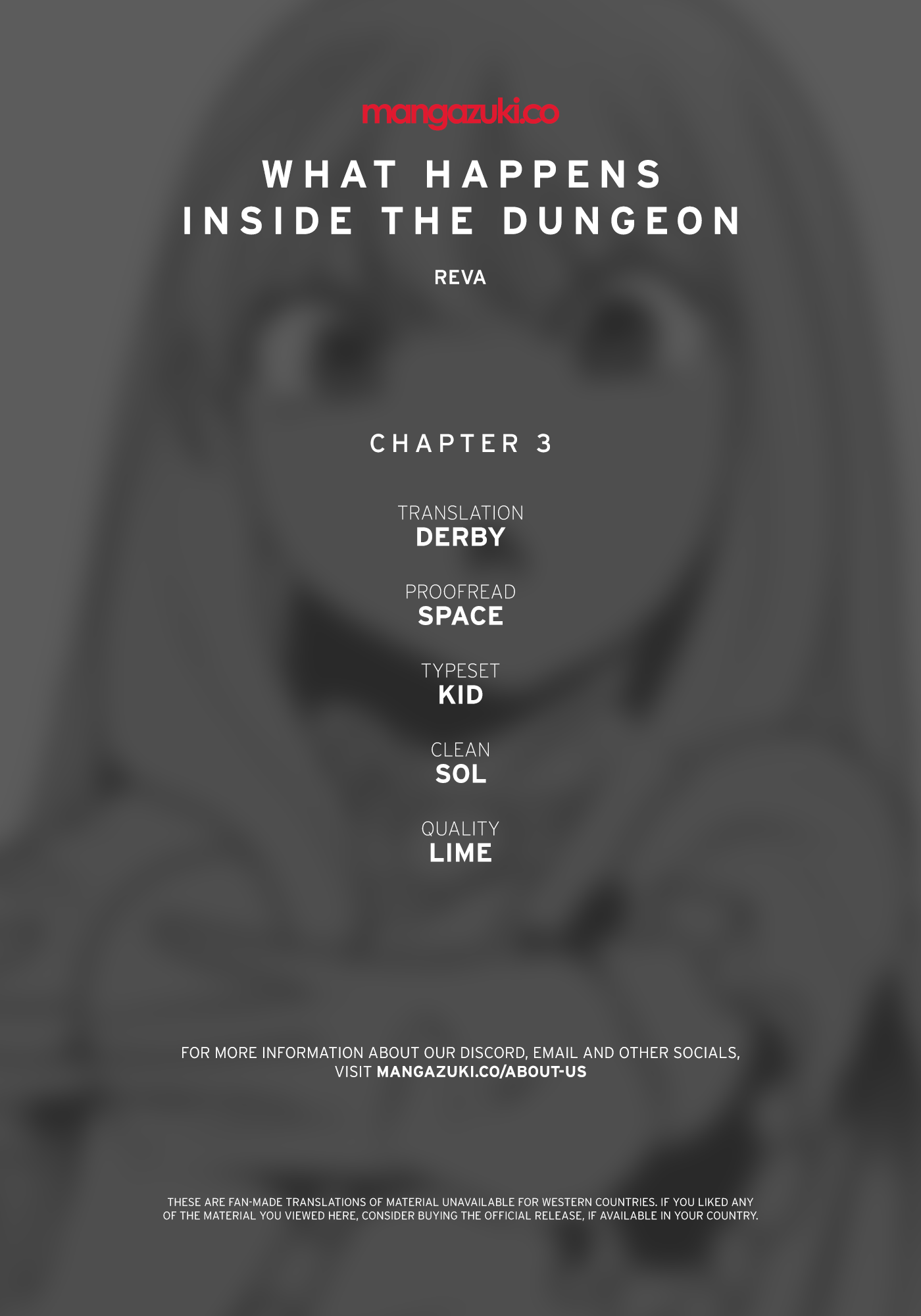 What Happens Inside the Dungeon chapter 3 page 1